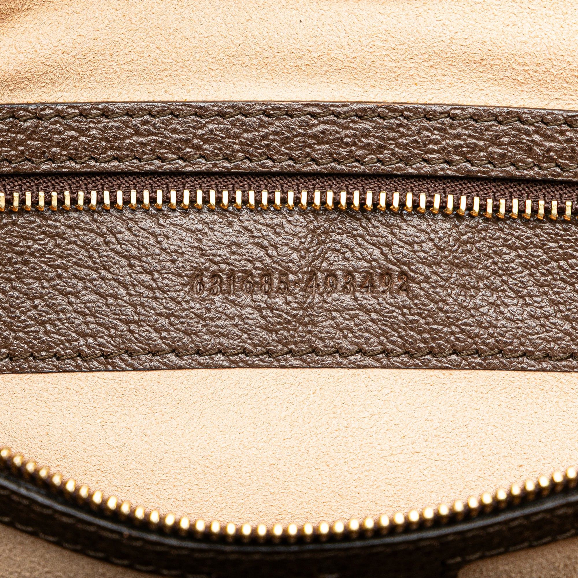 Gucci Gucci Medium GG Supreme Ophidia Tote Brown Size ONE SIZE - 6 Thumbnail