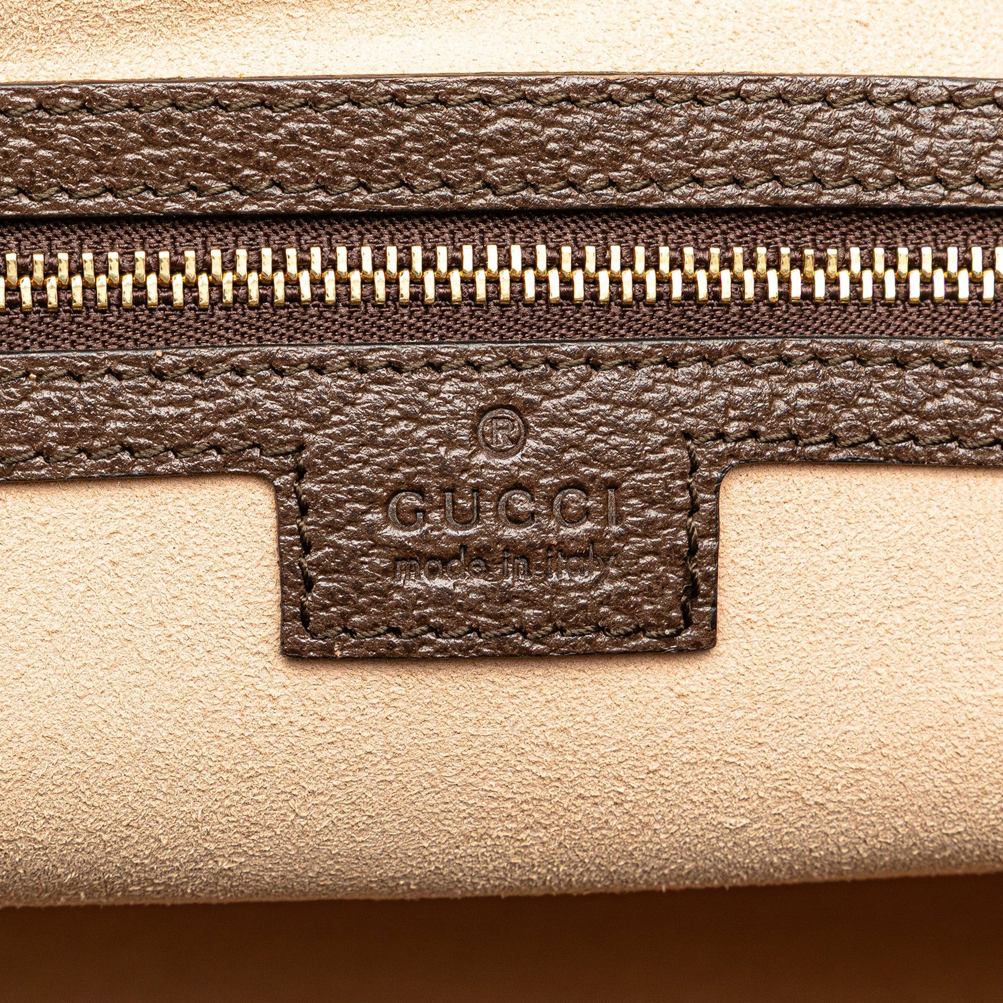 Gucci Gucci Medium GG Supreme Ophidia Tote Brown Size ONE SIZE - 5 Thumbnail
