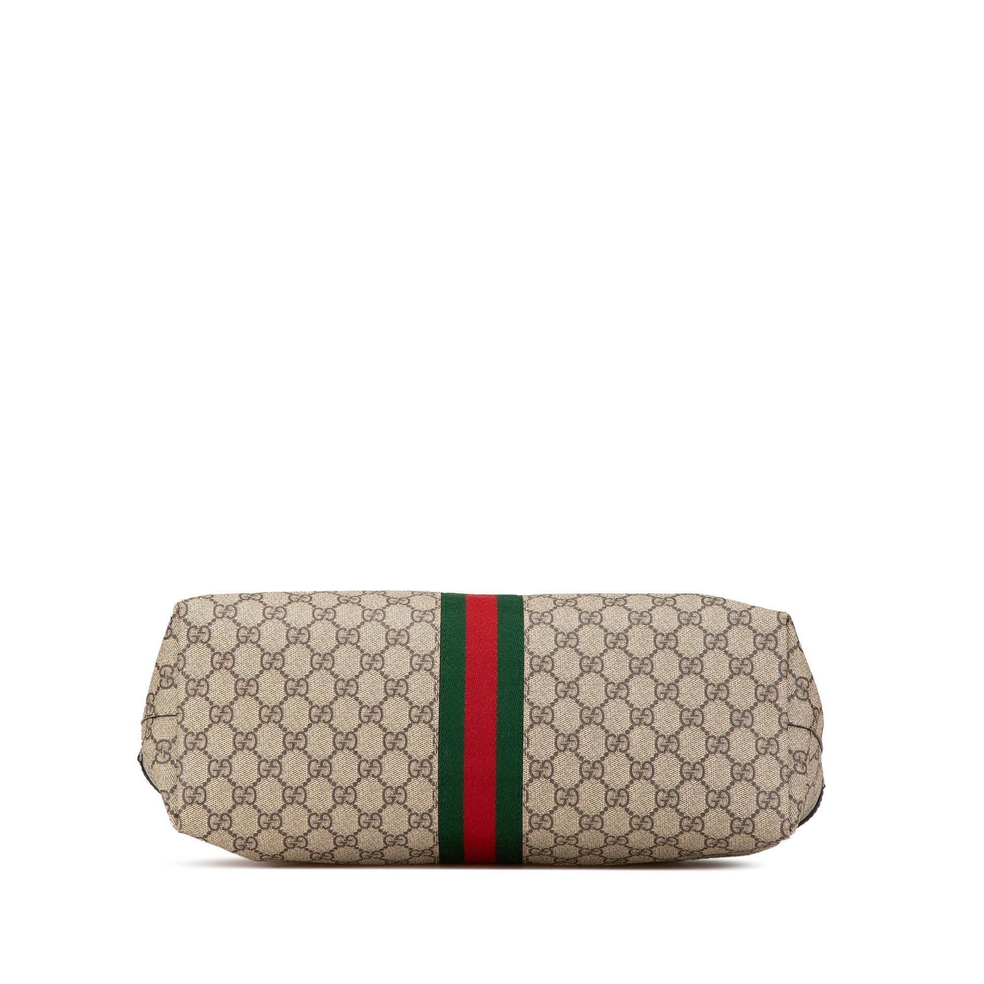 Gucci Gucci Medium GG Supreme Ophidia Tote Brown Size ONE SIZE - 3 Thumbnail
