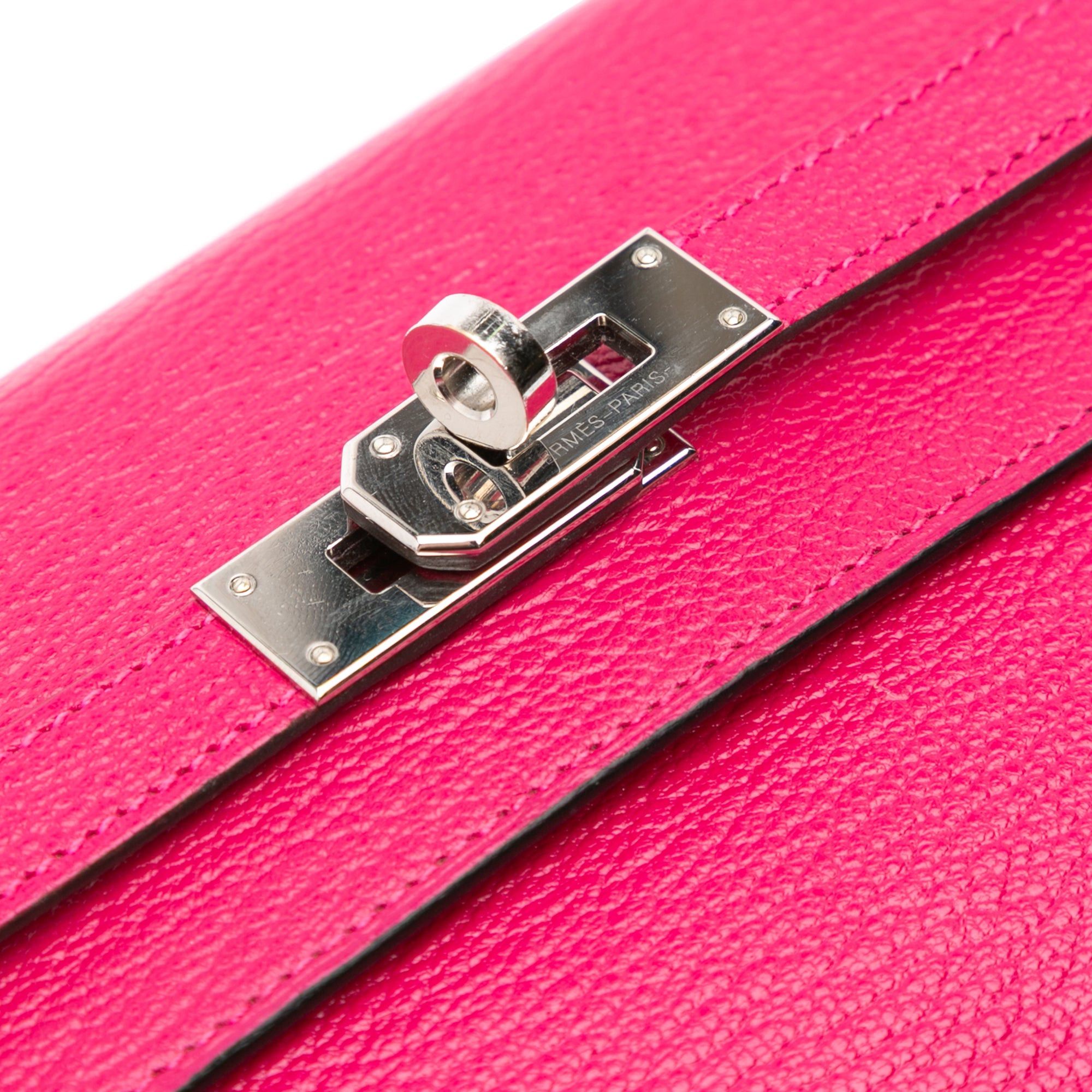 Hermes Hermès Chevre Mysore Kelly To Go Wallet Pink Size ONE SIZE - 7 Thumbnail