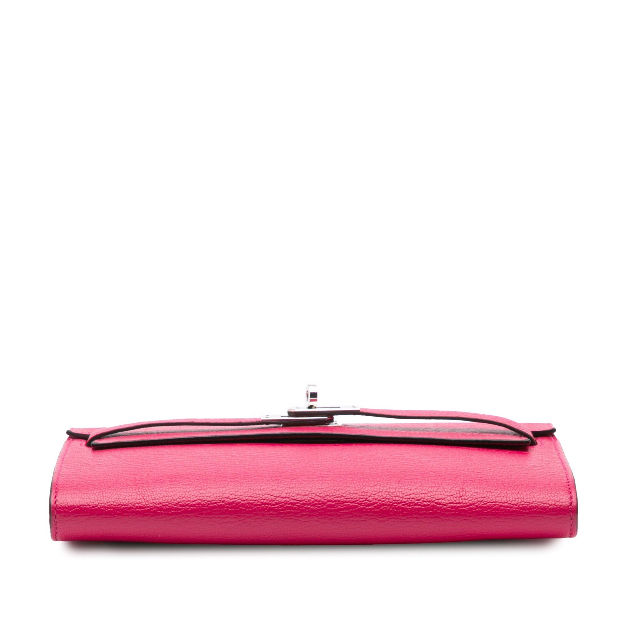 Hermes Hermès Chevre Mysore Kelly To Go Wallet Pink Size ONE SIZE - 3 Thumbnail
