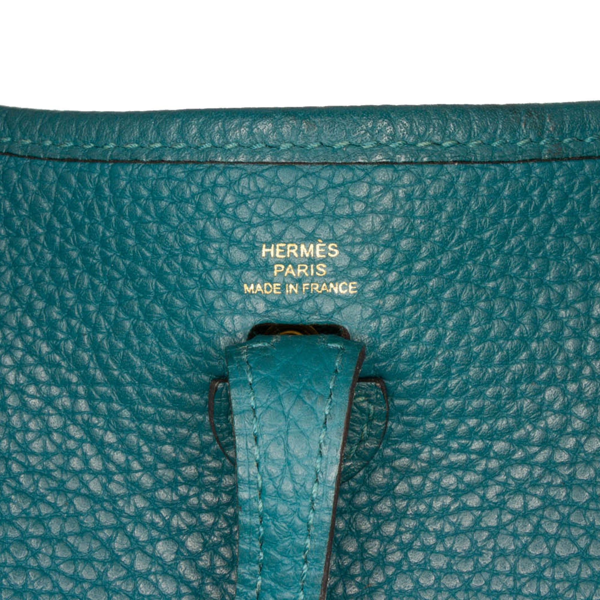 Hermes Hermès Clemence Evelyne III TPM Blue Size ONE SIZE - 5 Thumbnail