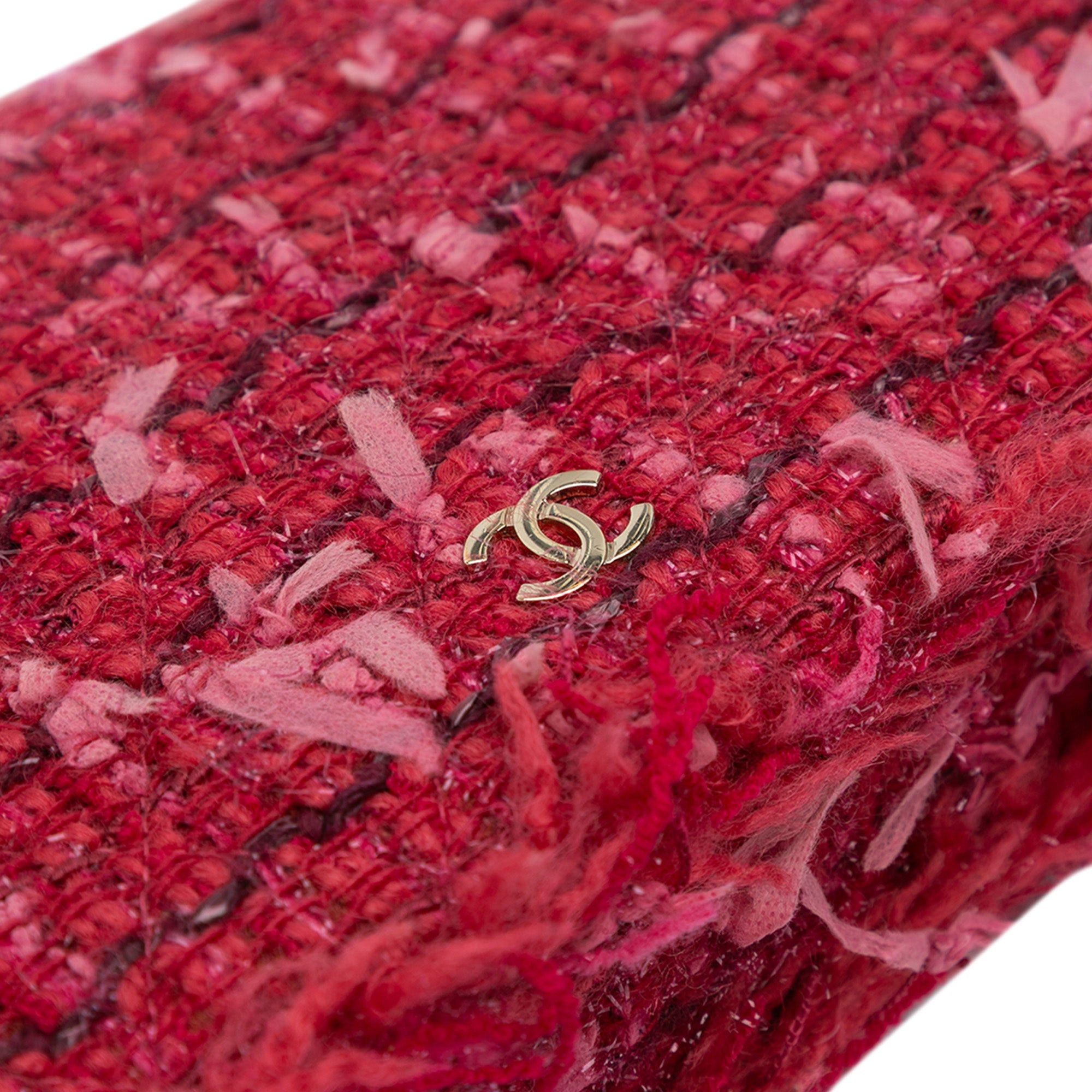 Chanel Chanel CC Tweed Wallet On Chain Pink Size ONE SIZE - 9 Thumbnail