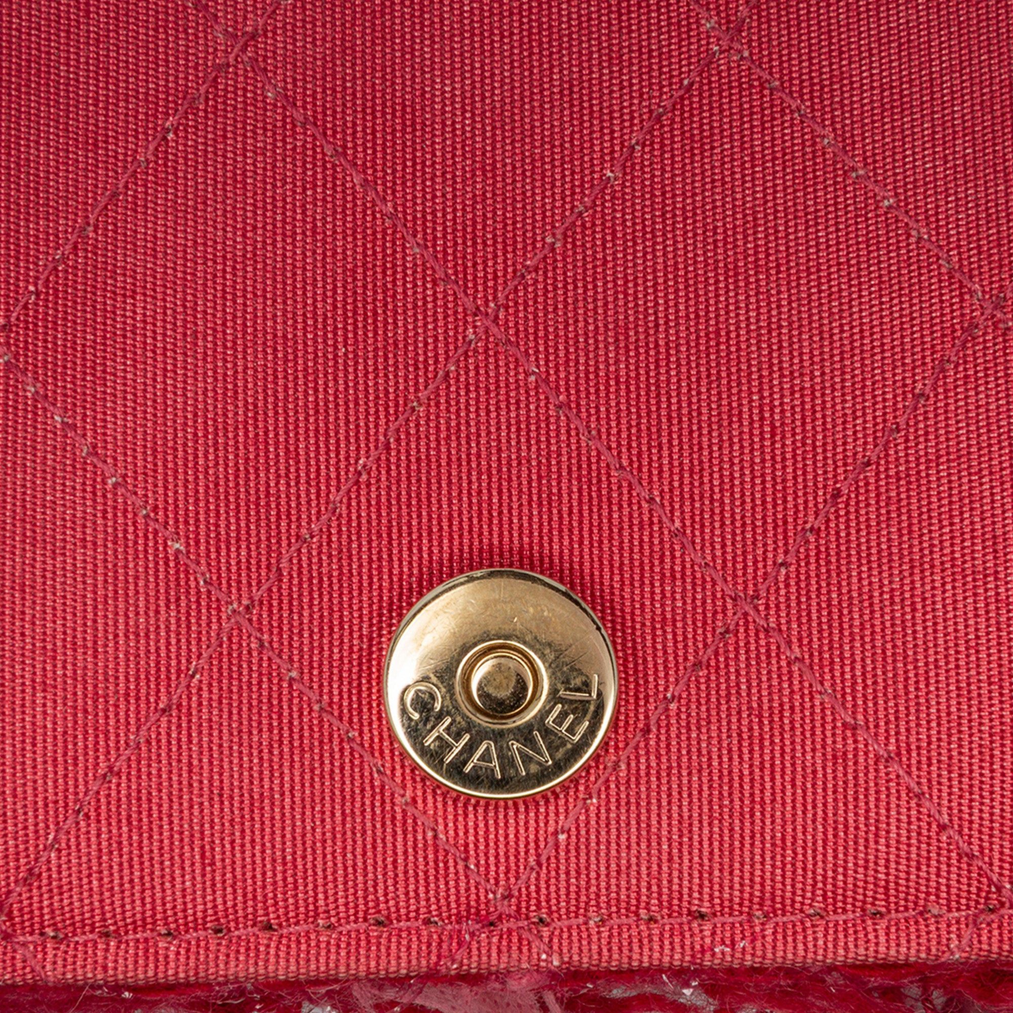 Chanel Chanel CC Tweed Wallet On Chain Pink Size ONE SIZE - 8 Thumbnail
