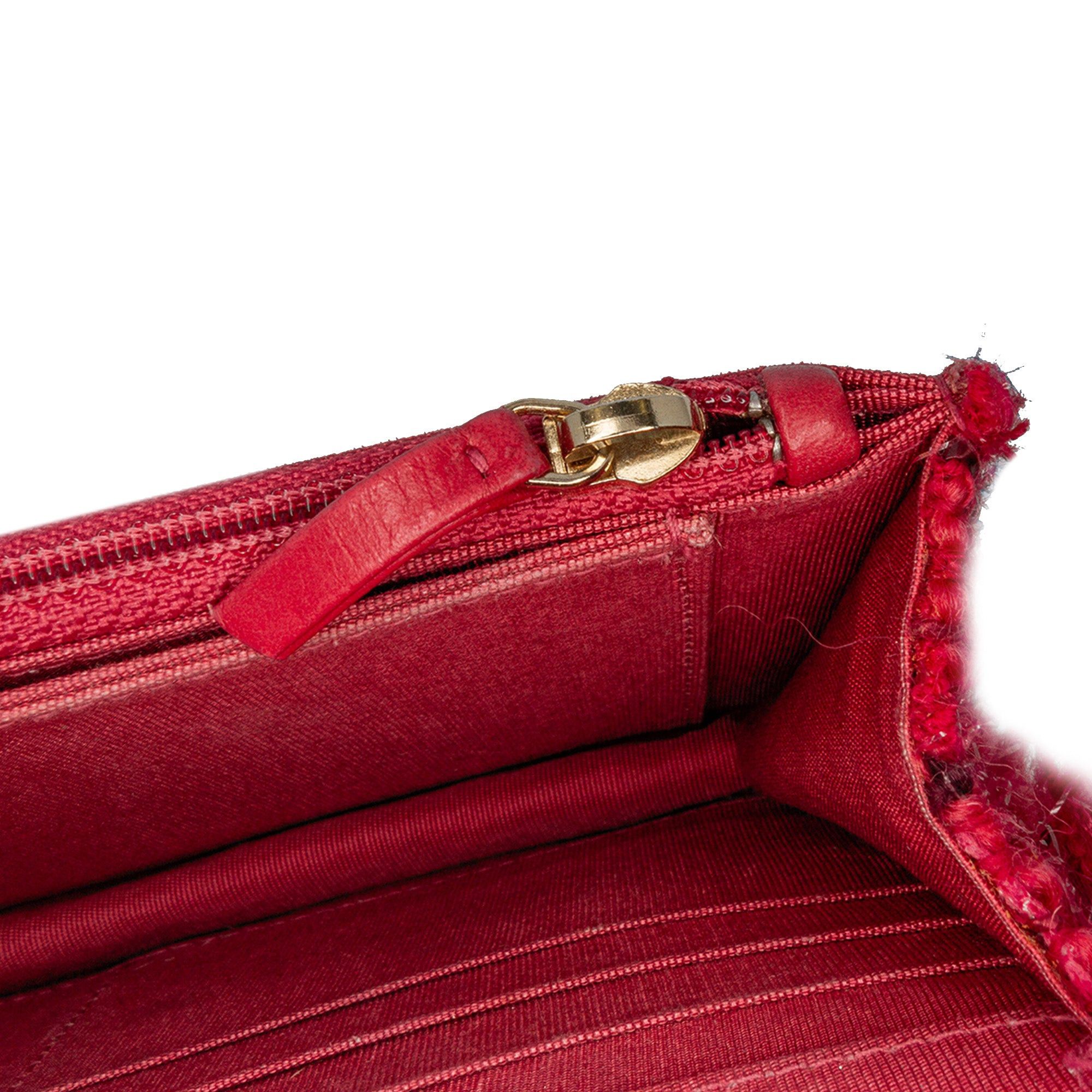Chanel Chanel CC Tweed Wallet On Chain Pink Size ONE SIZE - 6 Thumbnail