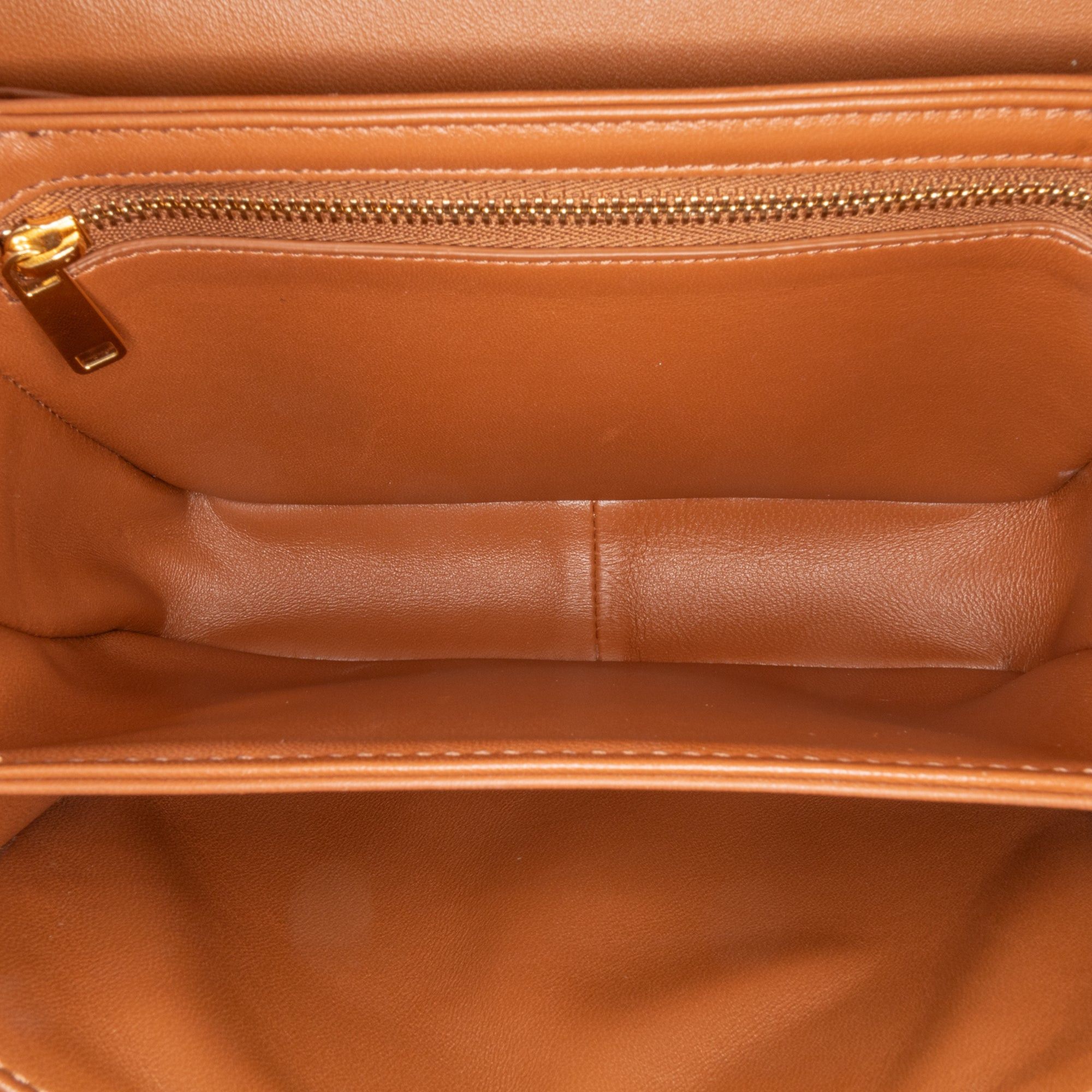 Celine Celine Teen Coated Canvas Triomphe Crossbody Brown Size ONE SIZE - 4 Thumbnail