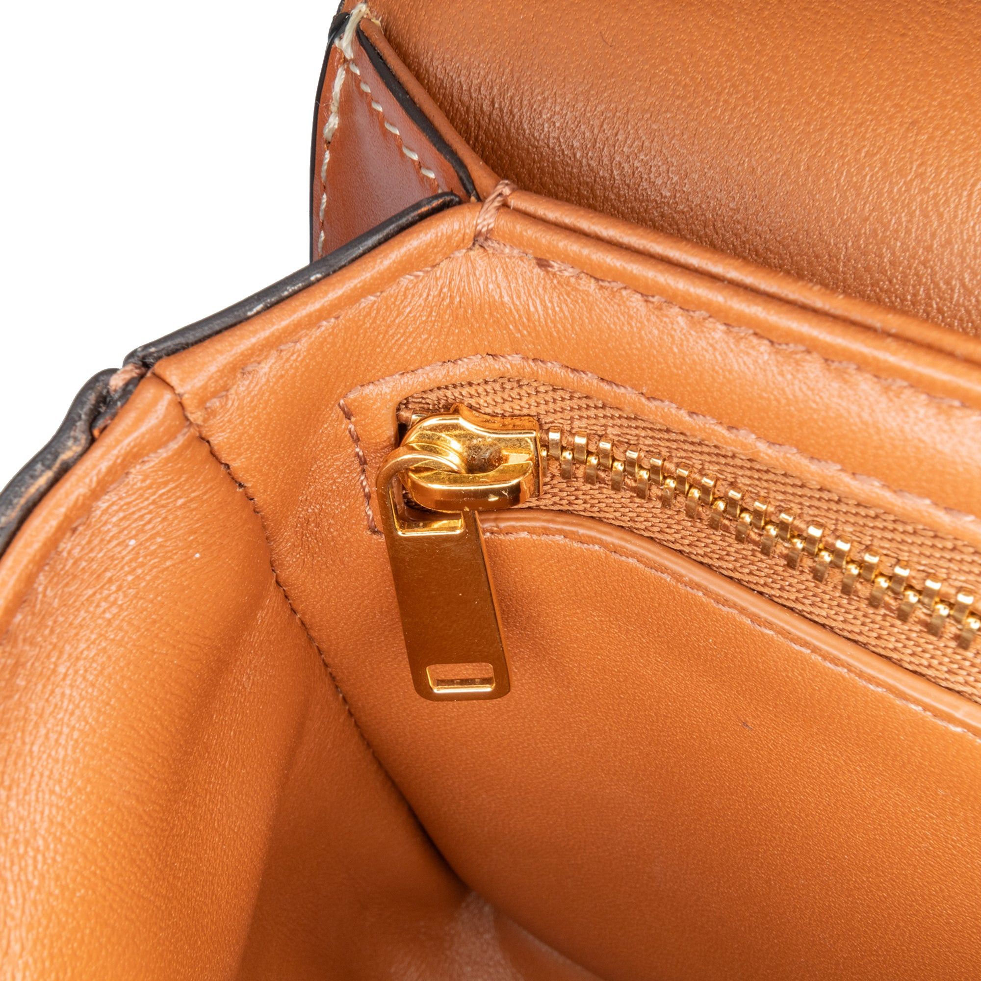 Celine Celine Teen Coated Canvas Triomphe Crossbody Brown Size ONE SIZE - 7 Thumbnail