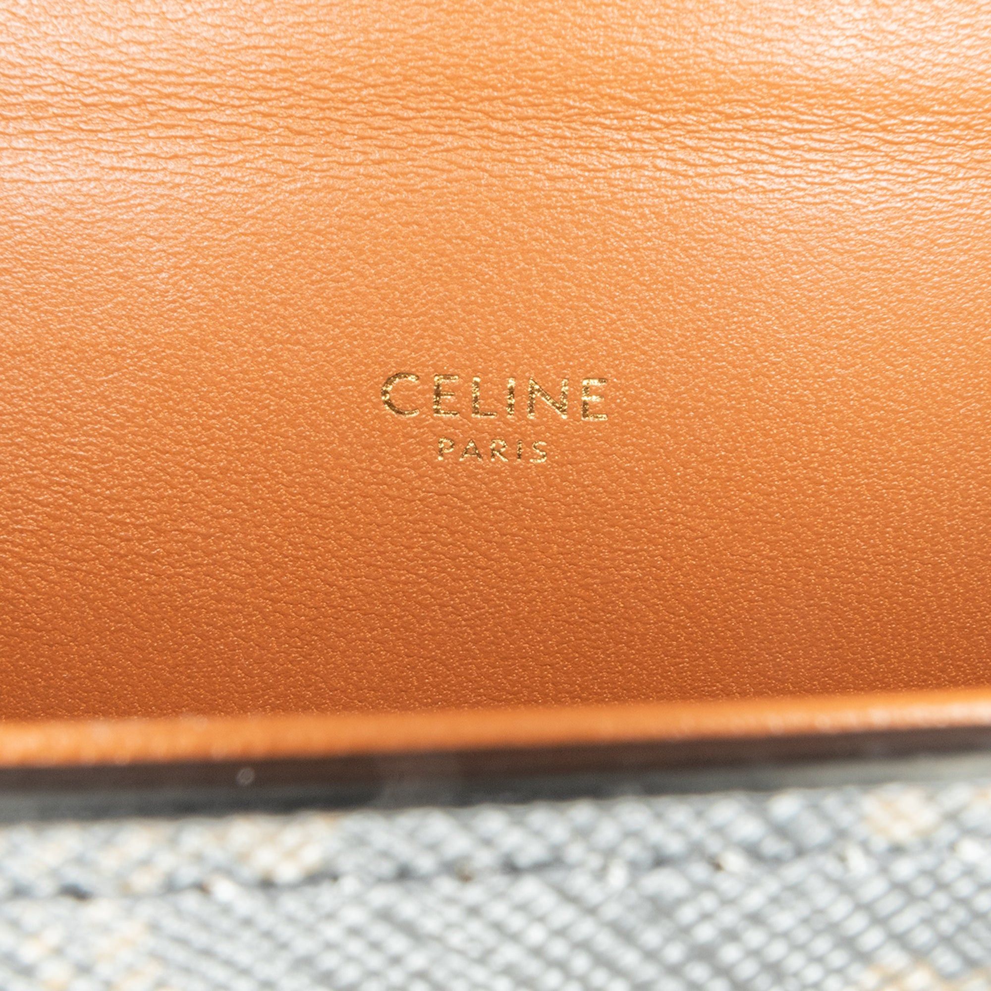 Celine Celine Triomphe Coated Canvas Box Top Handle Bag Brown Size ONE SIZE - 5 Thumbnail