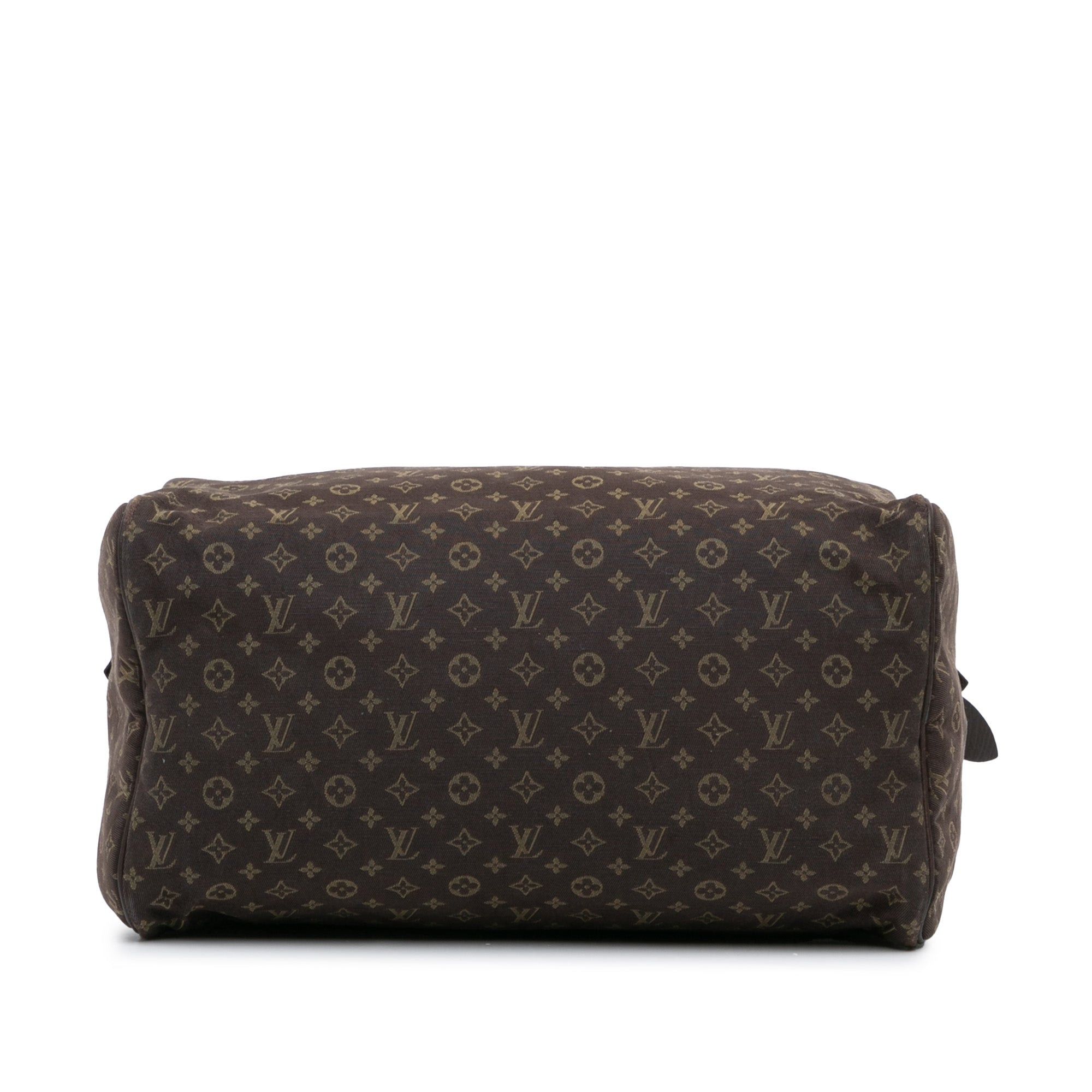 Louis Vuitton Louis Vuitton Monogram Mini Lin Speedy 30 Brown Size ONE SIZE - 3 Thumbnail