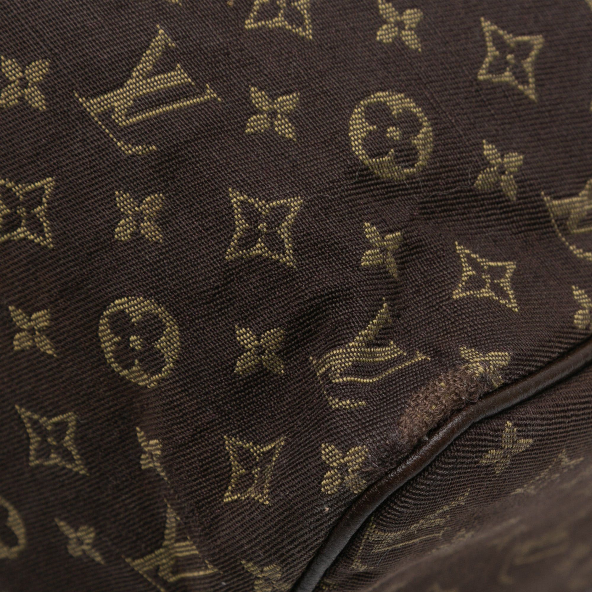 Louis Vuitton Louis Vuitton Monogram Mini Lin Speedy 30 Brown Size ONE SIZE - 9 Thumbnail