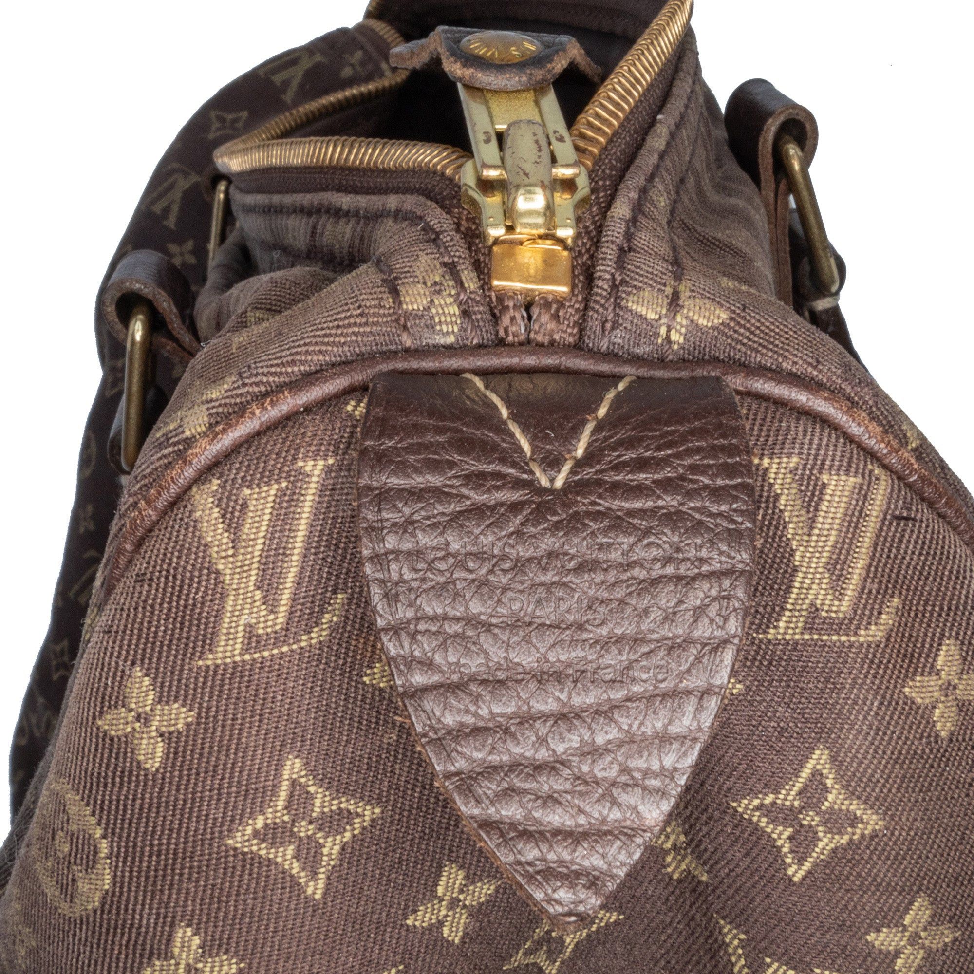 Louis Vuitton Louis Vuitton Monogram Mini Lin Speedy 30 Brown Size ONE SIZE - 5 Thumbnail