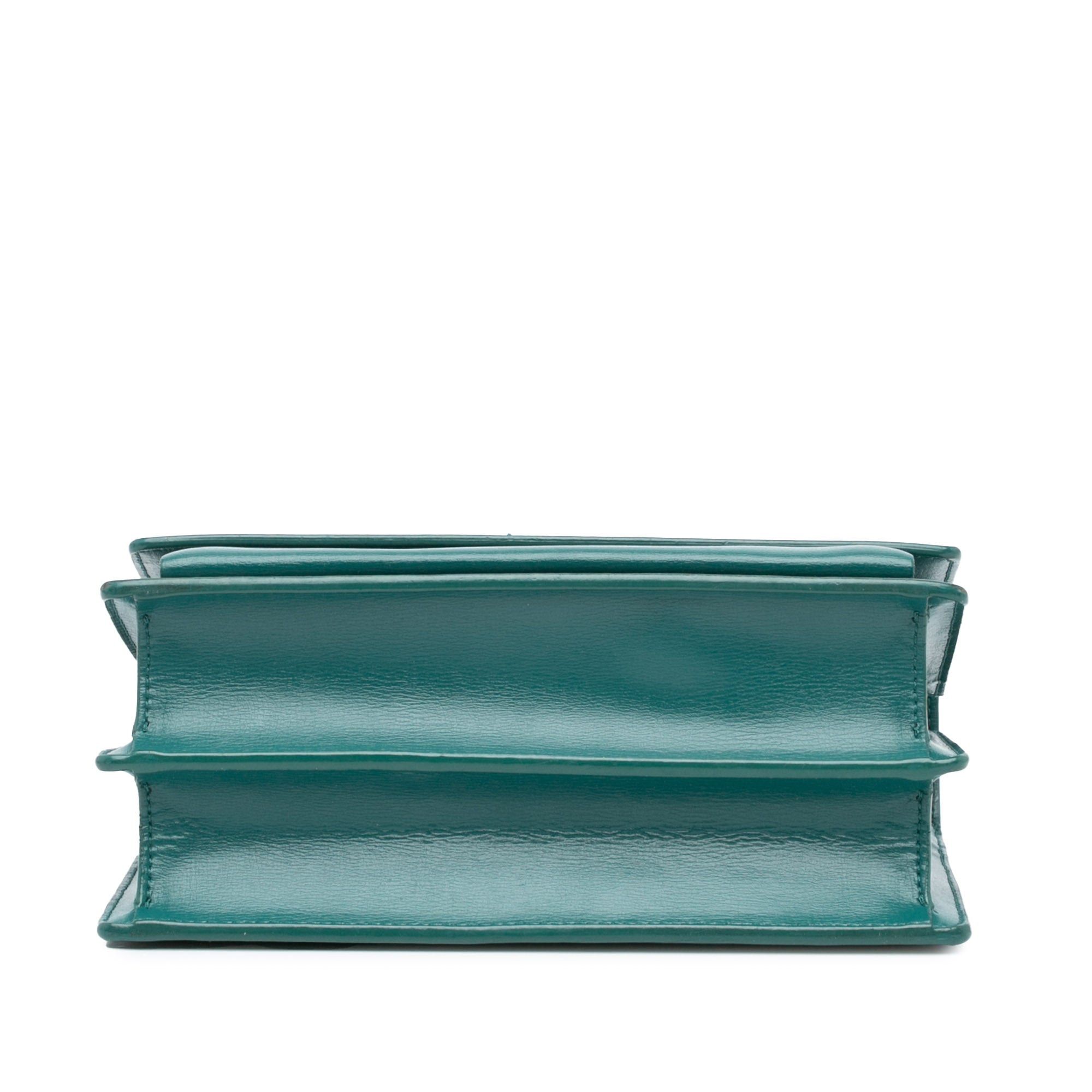 Saint Laurent Paris Saint Laurent Medium Smooth Calfskin Sunset Shoulder Bag Blue Size ONE SIZE - 3 Thumbnail