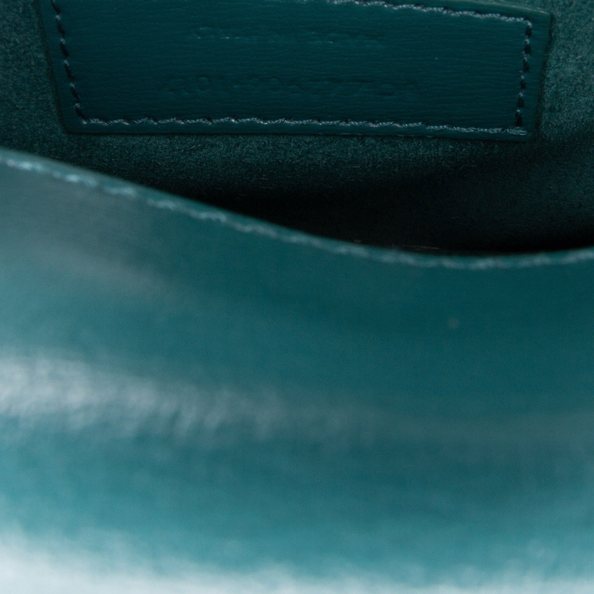 Saint Laurent Paris Saint Laurent Medium Smooth Calfskin Sunset Shoulder Bag Blue Size ONE SIZE - 8 Thumbnail