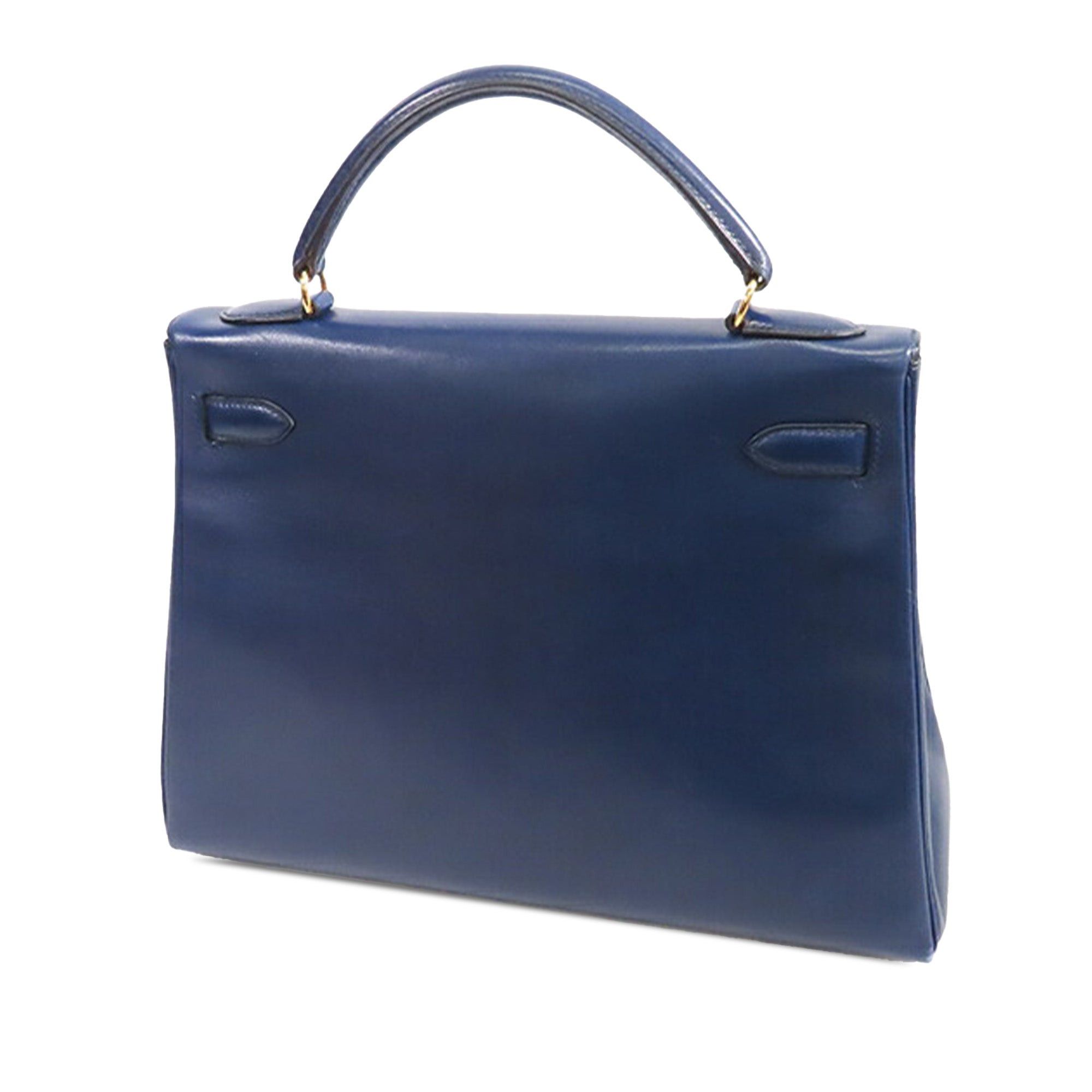 Hermes Hermès Box Calf Kelly Retourne 32 Blue Size ONE SIZE - 2 Thumbnail