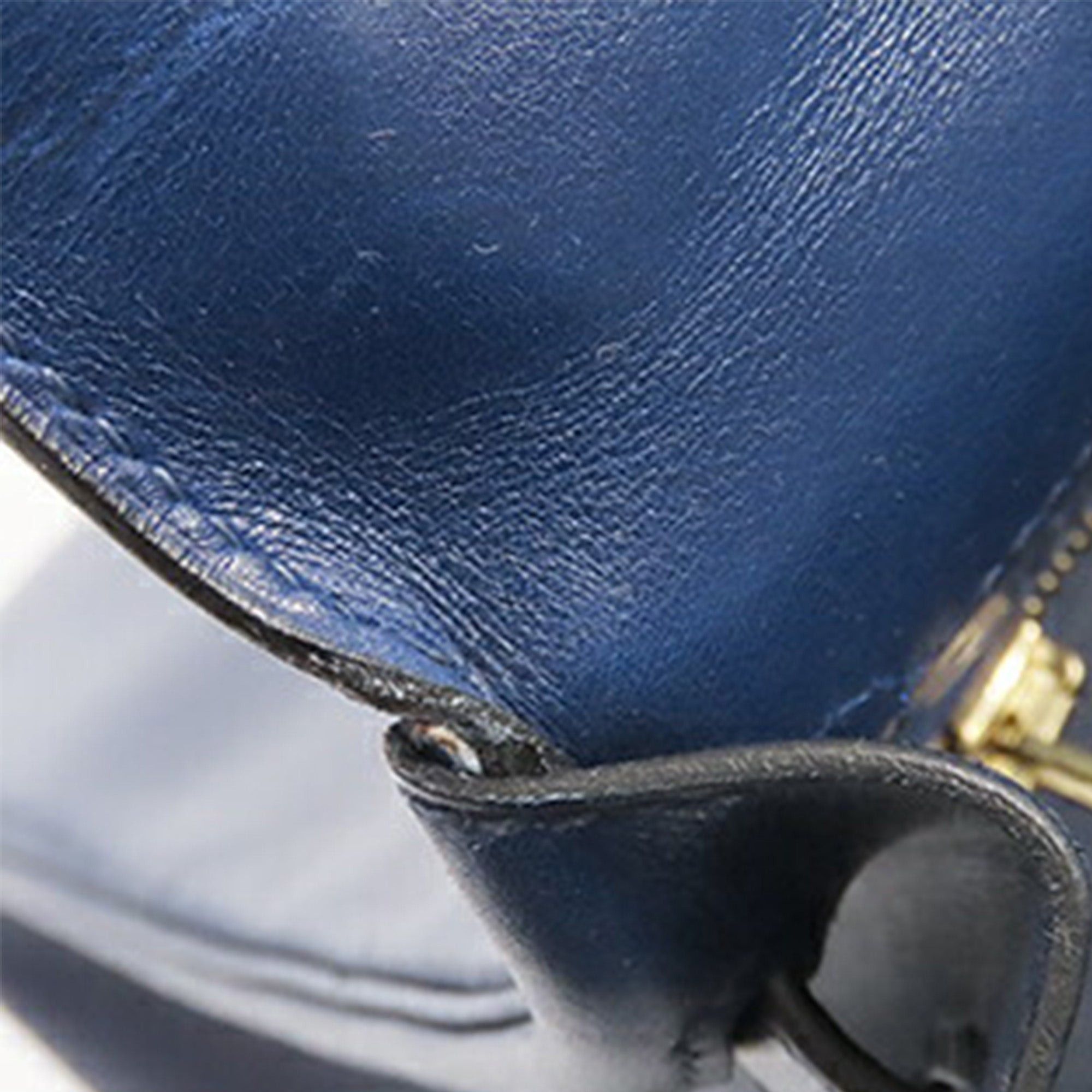 Hermes Hermès Box Calf Kelly Retourne 32 Blue Size ONE SIZE - 13 Thumbnail