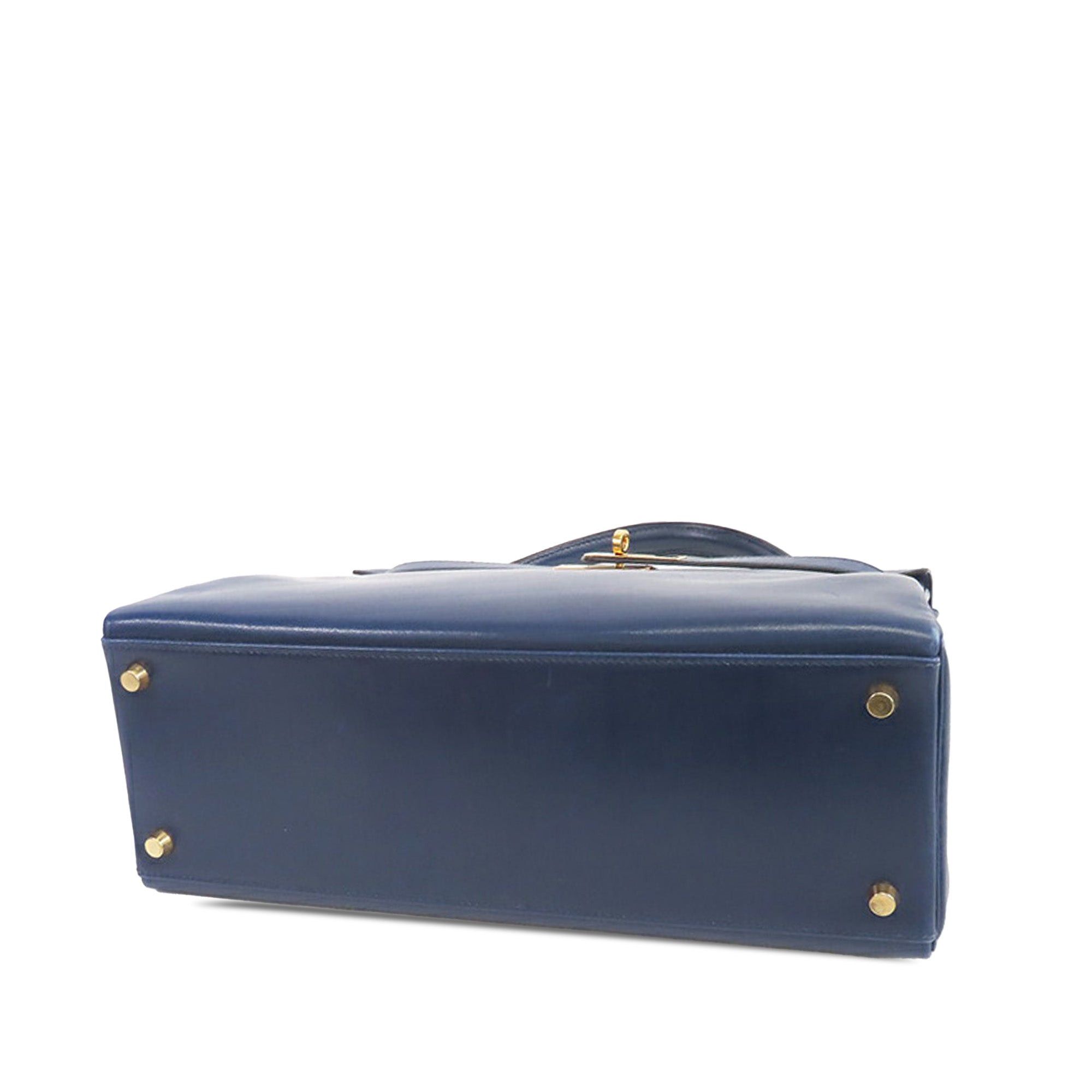 Hermes Hermès Box Calf Kelly Retourne 32 Blue Size ONE SIZE - 3 Thumbnail
