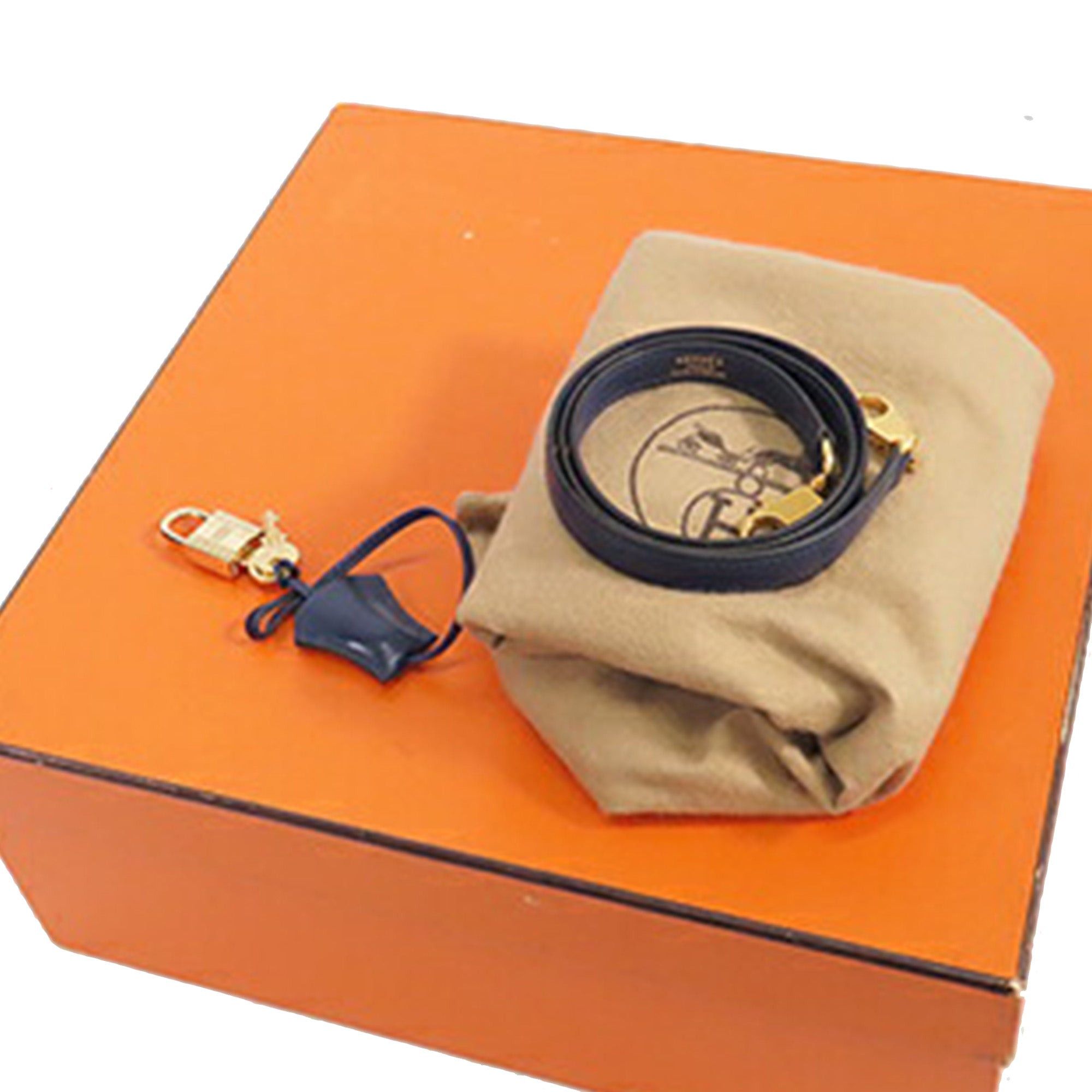 Hermes Hermès Box Calf Kelly Retourne 32 Blue Size ONE SIZE - 19 Thumbnail