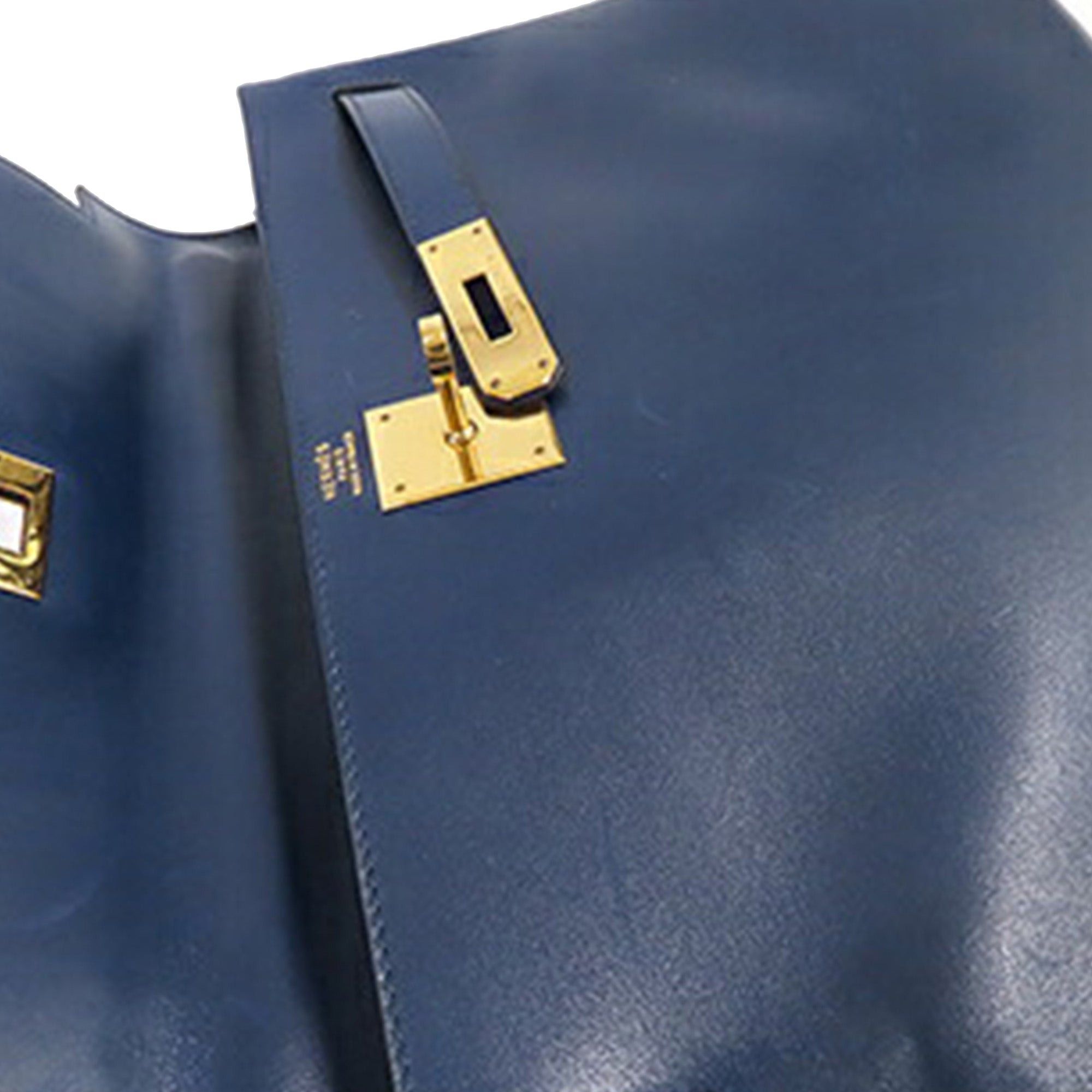 Hermes Hermès Box Calf Kelly Retourne 32 Blue Size ONE SIZE - 16 Thumbnail