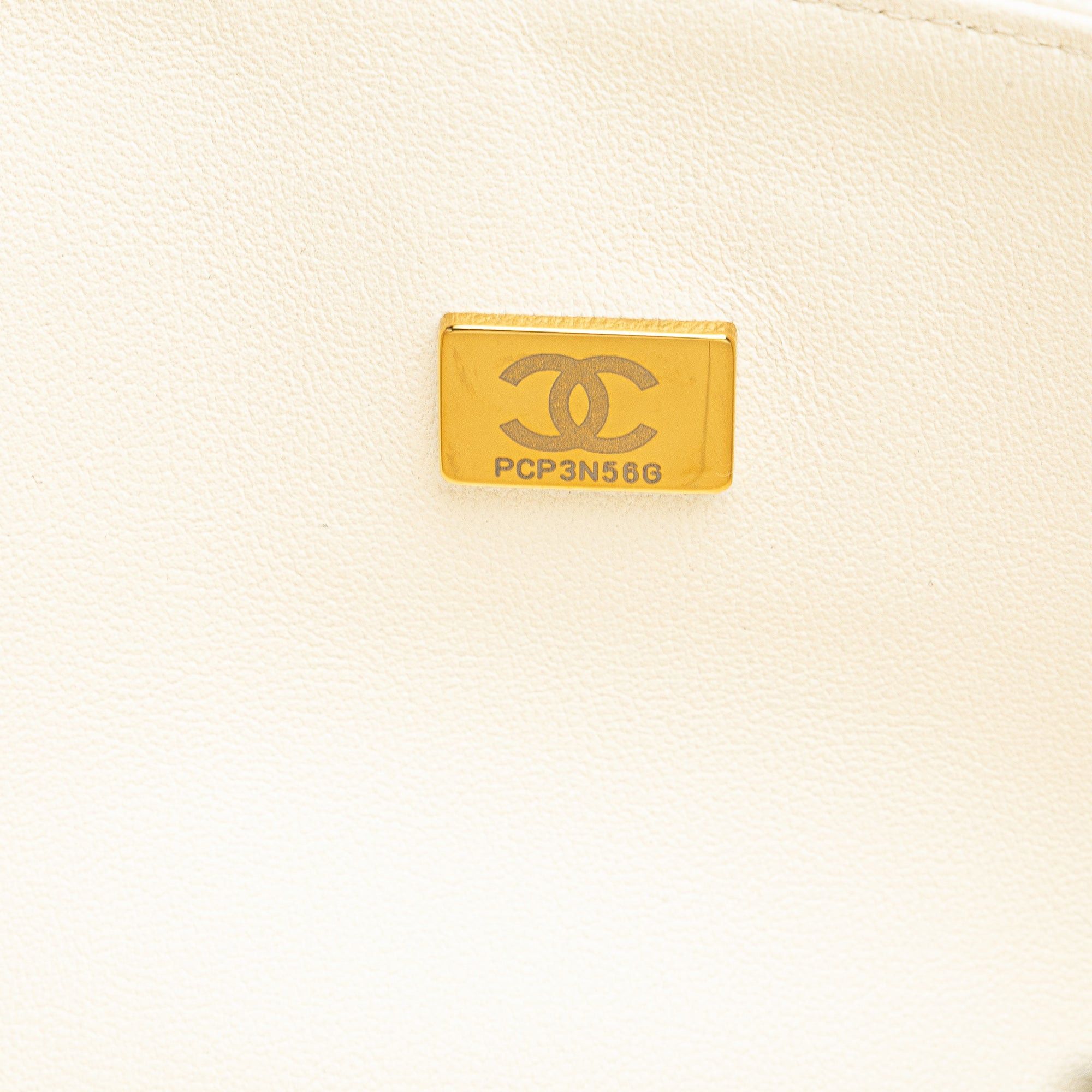 Chanel Chanel Medium Classic Caviar Double Flap White Size ONE SIZE - 6 Thumbnail