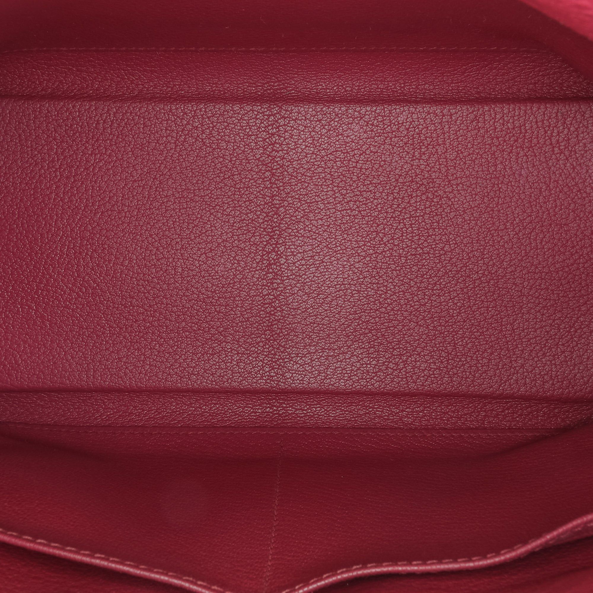 Hermes Hermès Clemence Kelly II Retourne 28 Red Size ONE SIZE - 4 Thumbnail