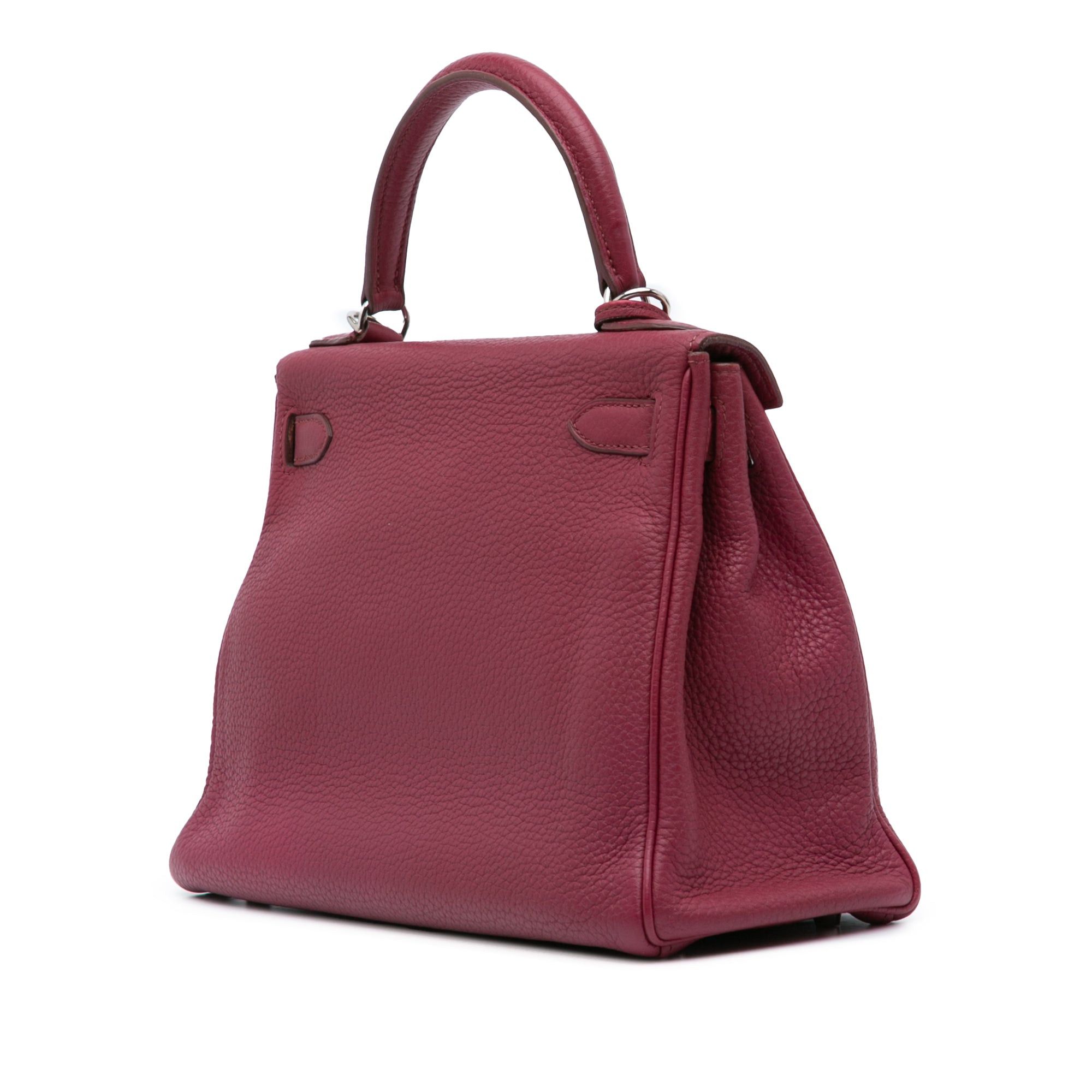 Hermes Hermès Clemence Kelly II Retourne 28 Red Size ONE SIZE - 2 Thumbnail