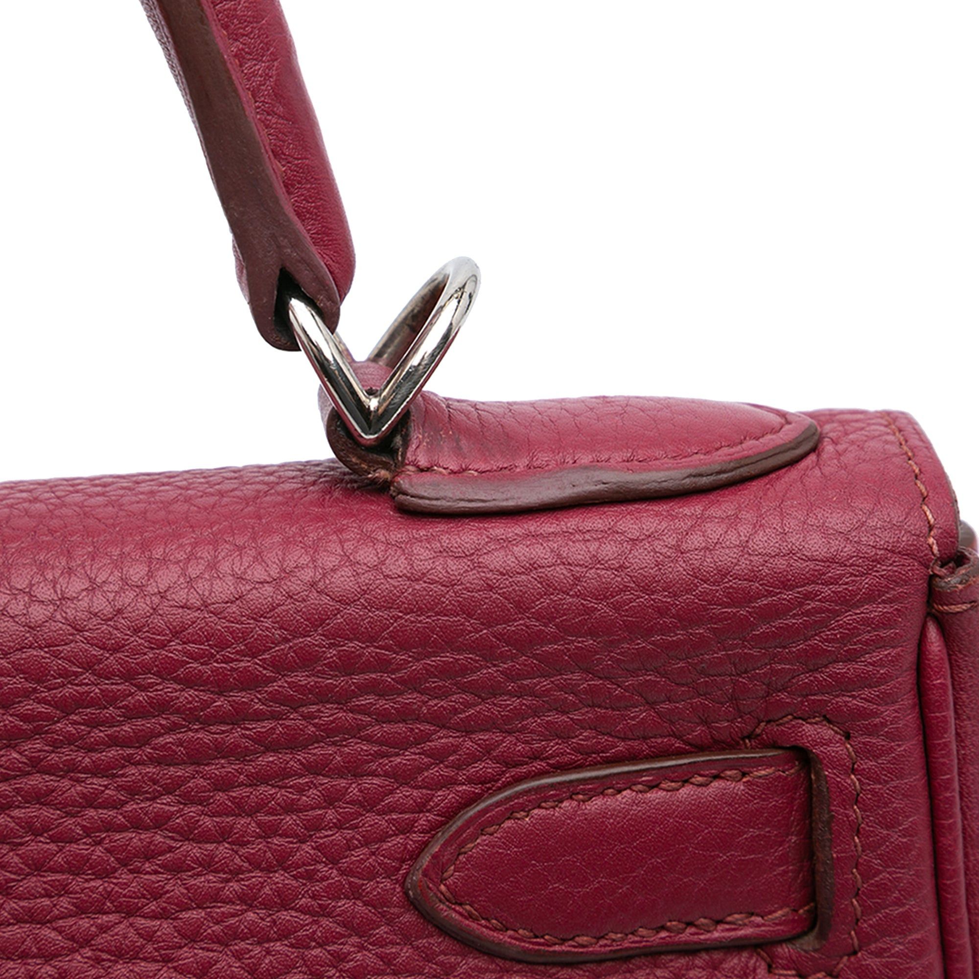 Hermes Hermès Clemence Kelly II Retourne 28 Red Size ONE SIZE - 8 Thumbnail