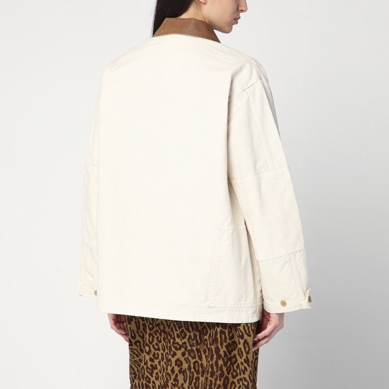 6397 6397 Barn Ivory Jacket In Cotton Size XS / US 0-2 / IT 36-38 - 2 Thumbnail