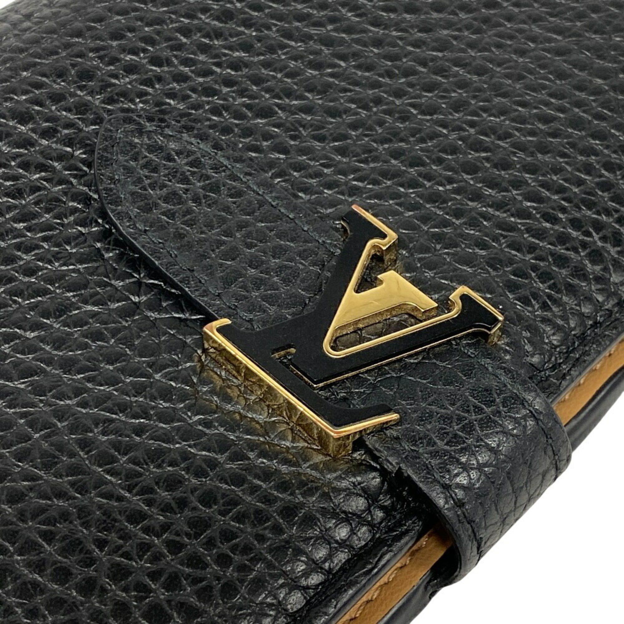 Louis Vuitton Louis Vuitton Wallet M81330 Capucines LV Vertical Long Black Men's Size ONE SIZE - 6 Thumbnail