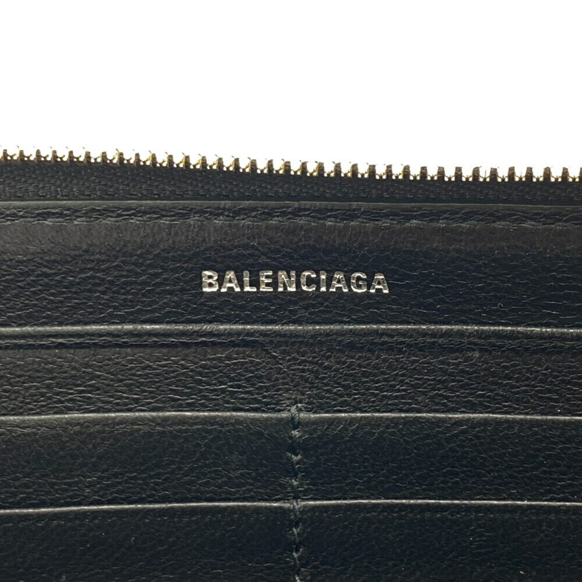 Balenciaga BALENCIAGA 594290 Round Long Wallet Black Men's Size ONE SIZE - 9 Thumbnail