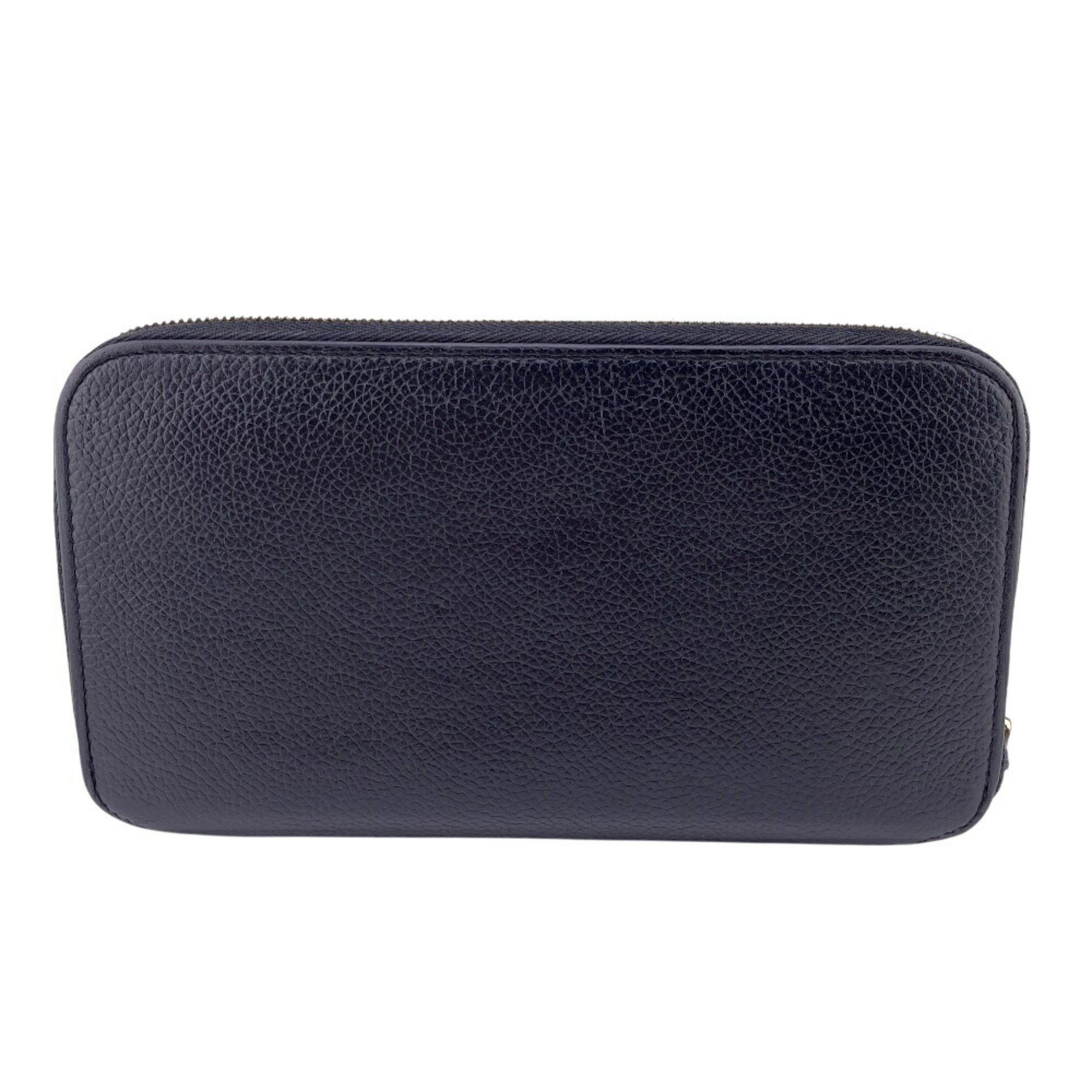 Balenciaga BALENCIAGA 594290 Round Long Wallet Black Men's Size ONE SIZE - 2 Thumbnail