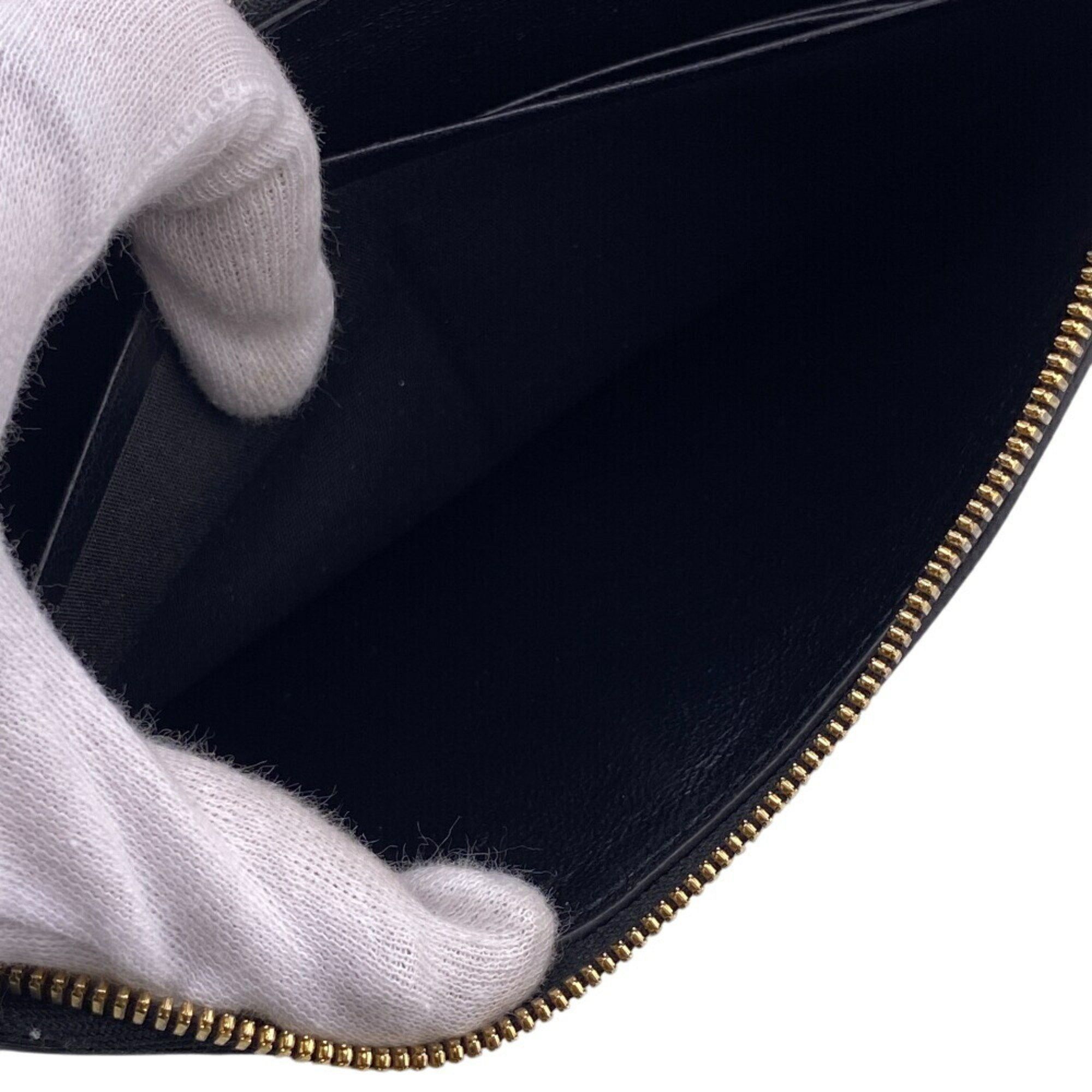 Balenciaga BALENCIAGA 594290 Round Long Wallet Black Men's Size ONE SIZE - 8 Thumbnail