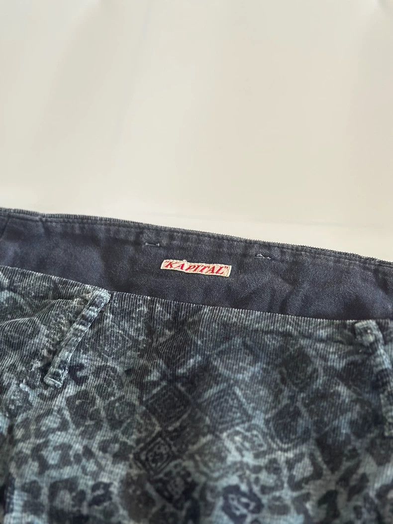 Kapital Kapital Retro Tapestry Corduroy Skirt Pants Size 22" - 4 Thumbnail