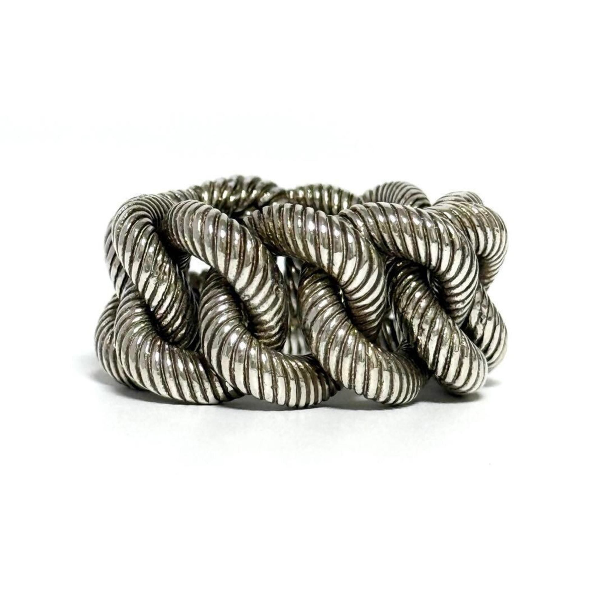 Gucci Gucci Men's Gourmet Chain Ring, Silver Size ONE SIZE - 3 Thumbnail