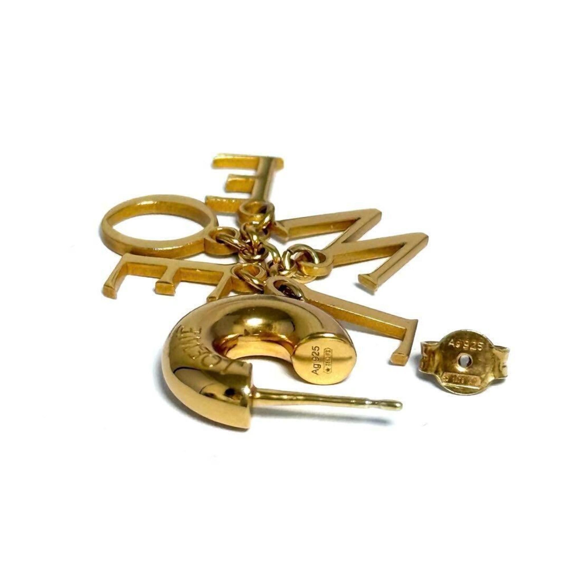 Loewe Loewe Women's Single Earrings Short Lettering Size ONE SIZE - 5 Thumbnail