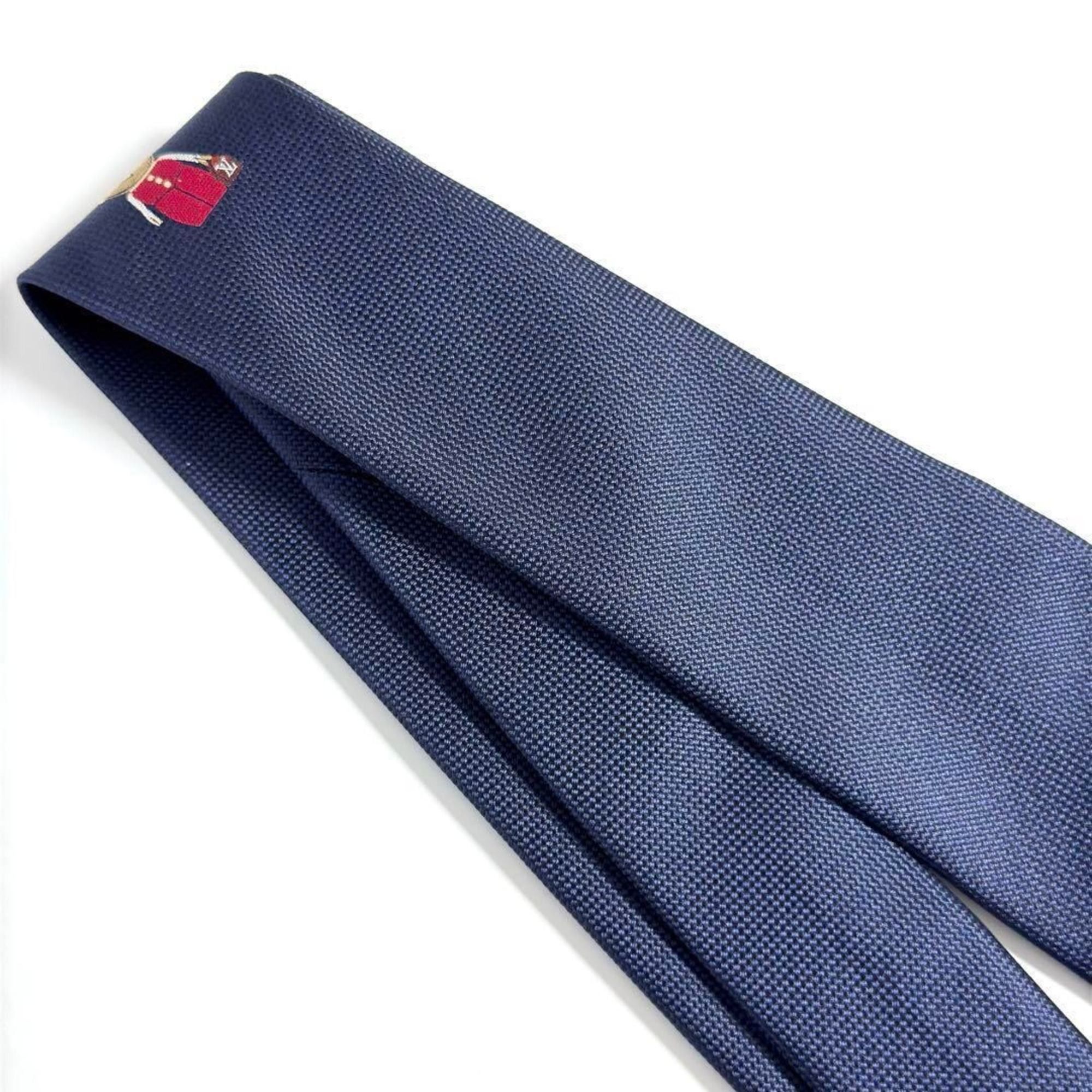 Louis Vuitton Louis Vuitton Necktie Cravat LV Gaston Navy Size ONE SIZE - 3 Thumbnail