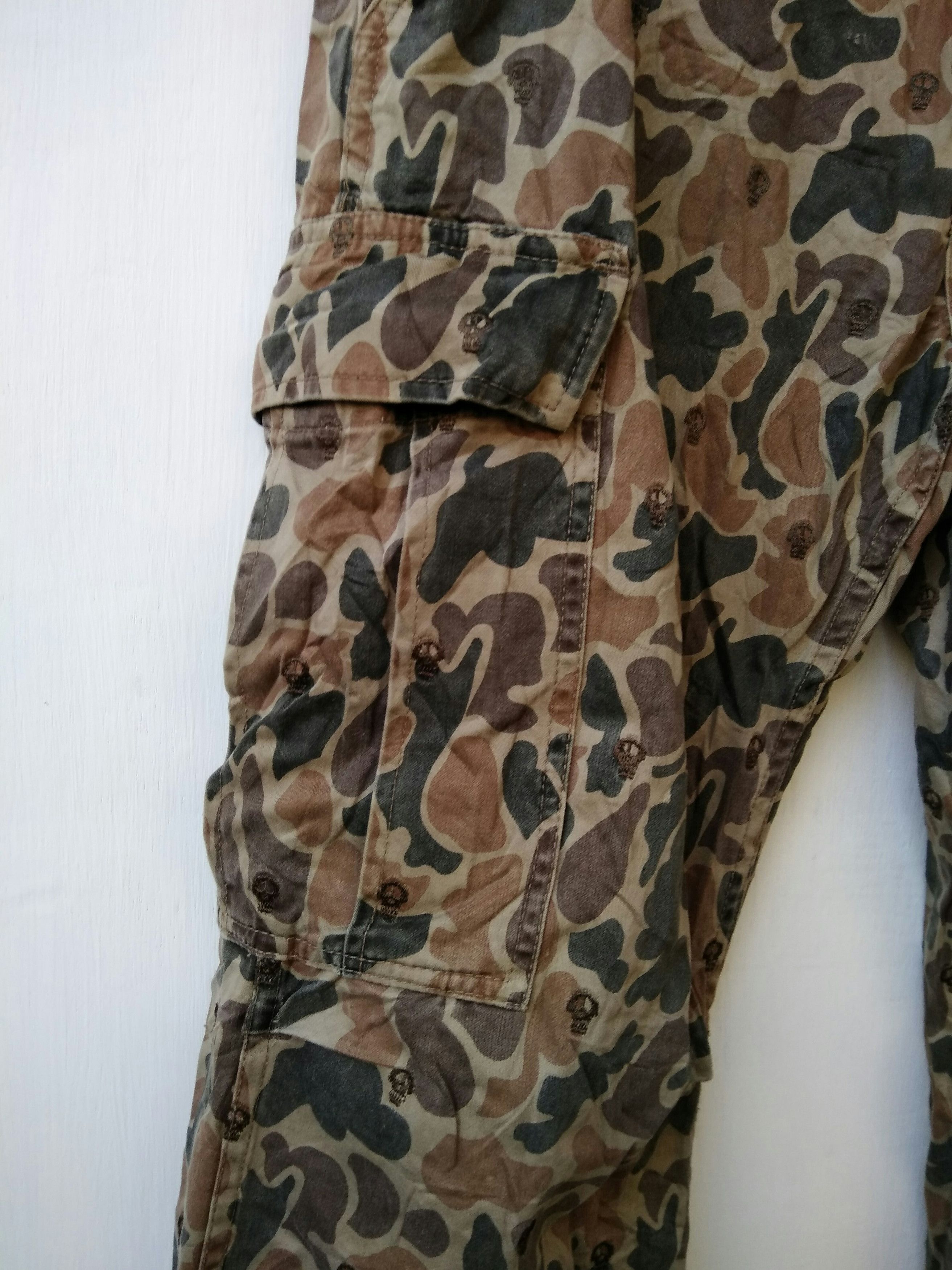 Stussy STUSSY Skull Embroidery Pattern Camouflage Cargo Pants Size US 32 / EU 48 - 4 Thumbnail