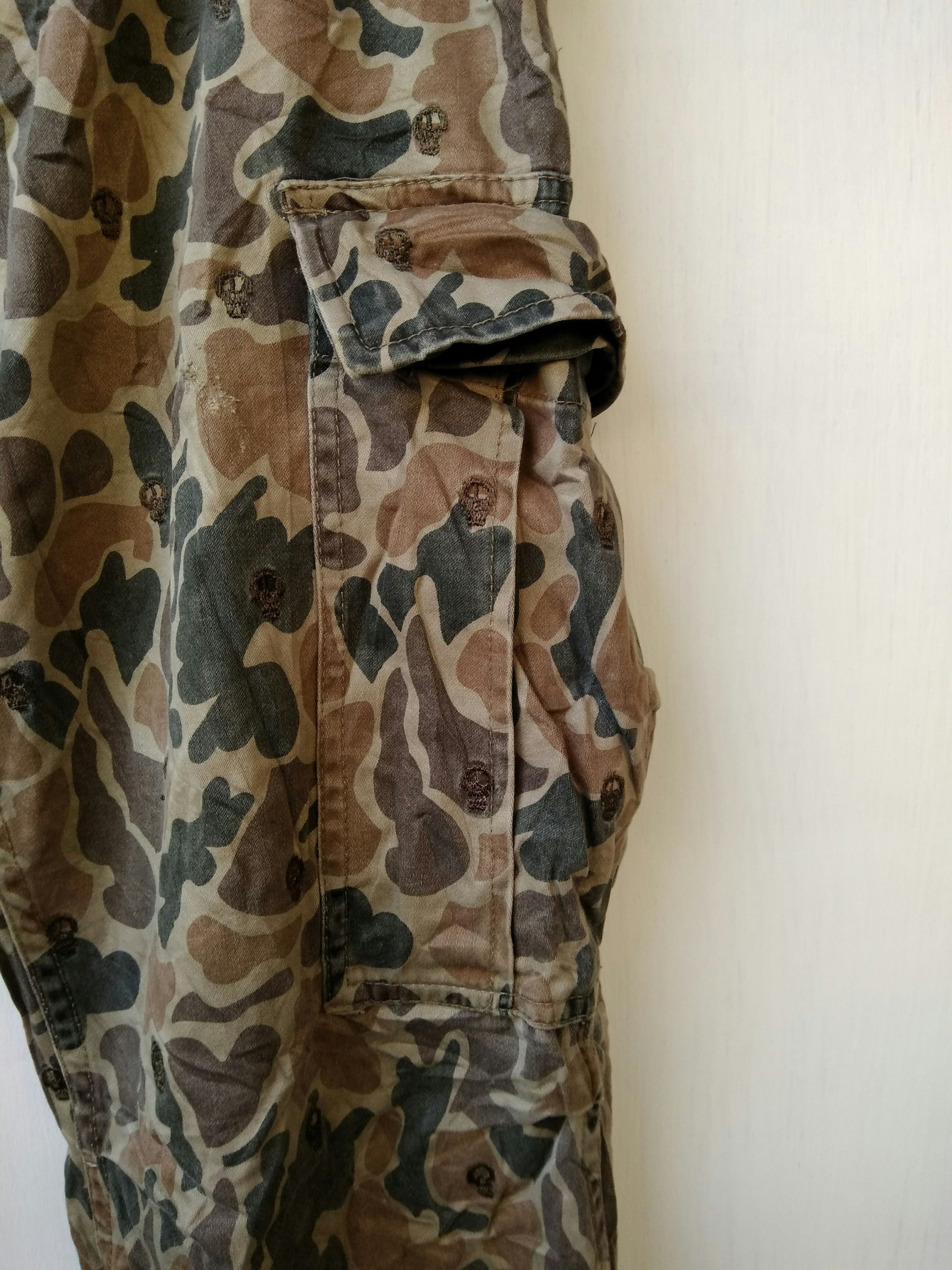 Stussy STUSSY Skull Embroidery Pattern Camouflage Cargo Pants Size US 32 / EU 48 - 5 Thumbnail