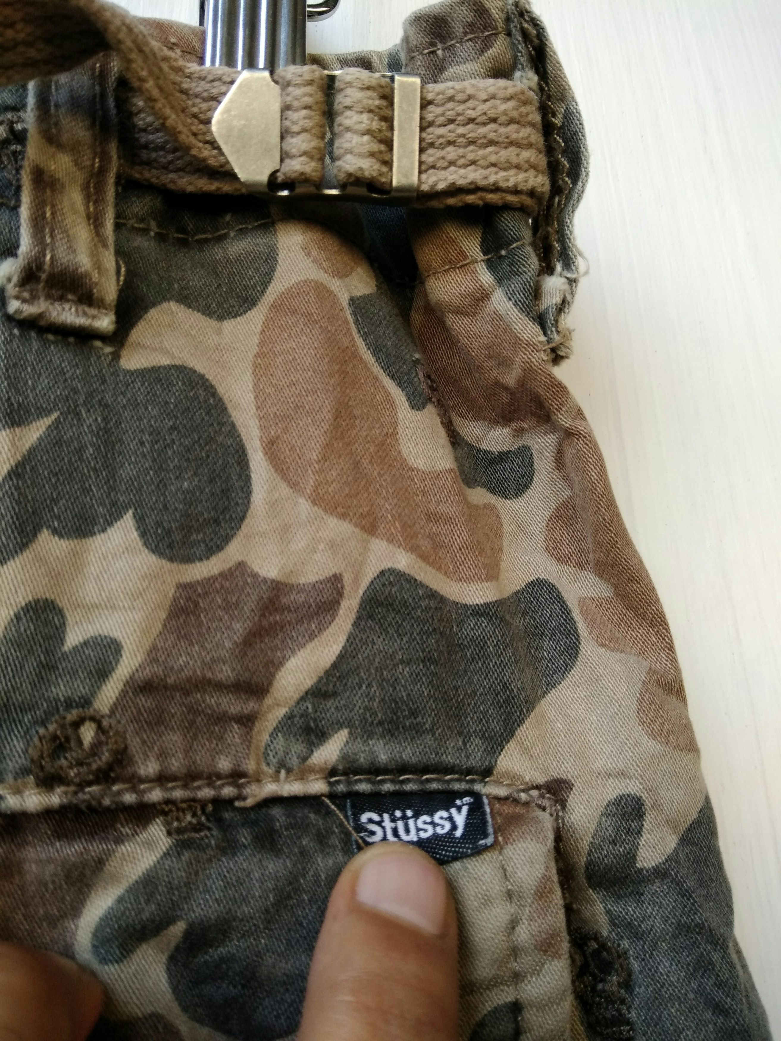 Stussy STUSSY Skull Embroidery Pattern Camouflage Cargo Pants Size US 32 / EU 48 - 8 Thumbnail