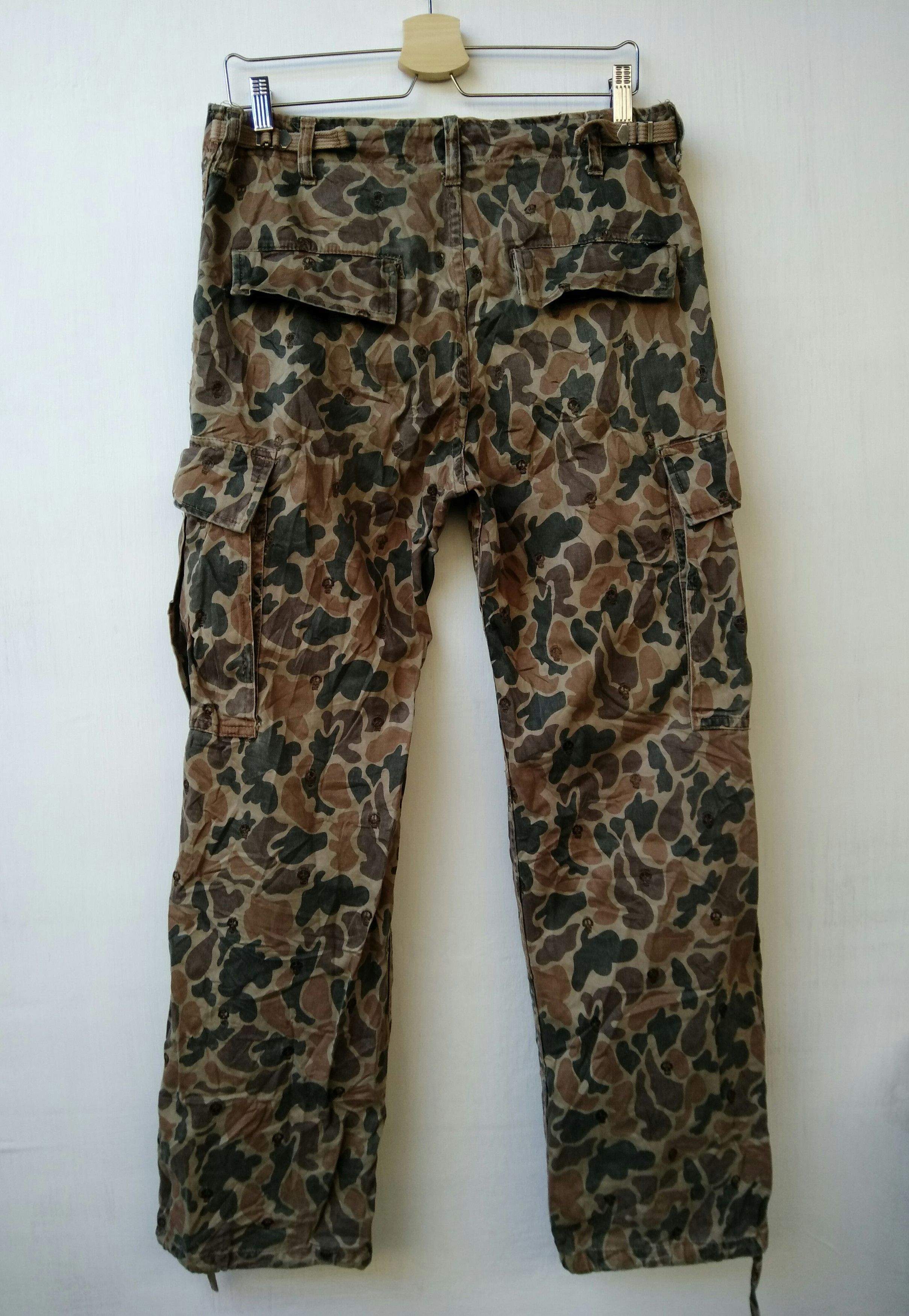 Stussy STUSSY Skull Embroidery Pattern Camouflage Cargo Pants Size US 32 / EU 48 - 3 Thumbnail