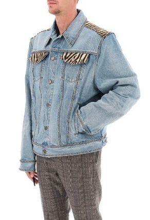 Celine Trucker Jacket in Zebra Print Everclear Wash Denim Size US S / EU 44-46 / 1 - 2 Thumbnail