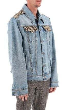 Celine Trucker Jacket in Zebra Print Everclear Wash Denim Size US S / EU 44-46 / 1 - 3 Thumbnail