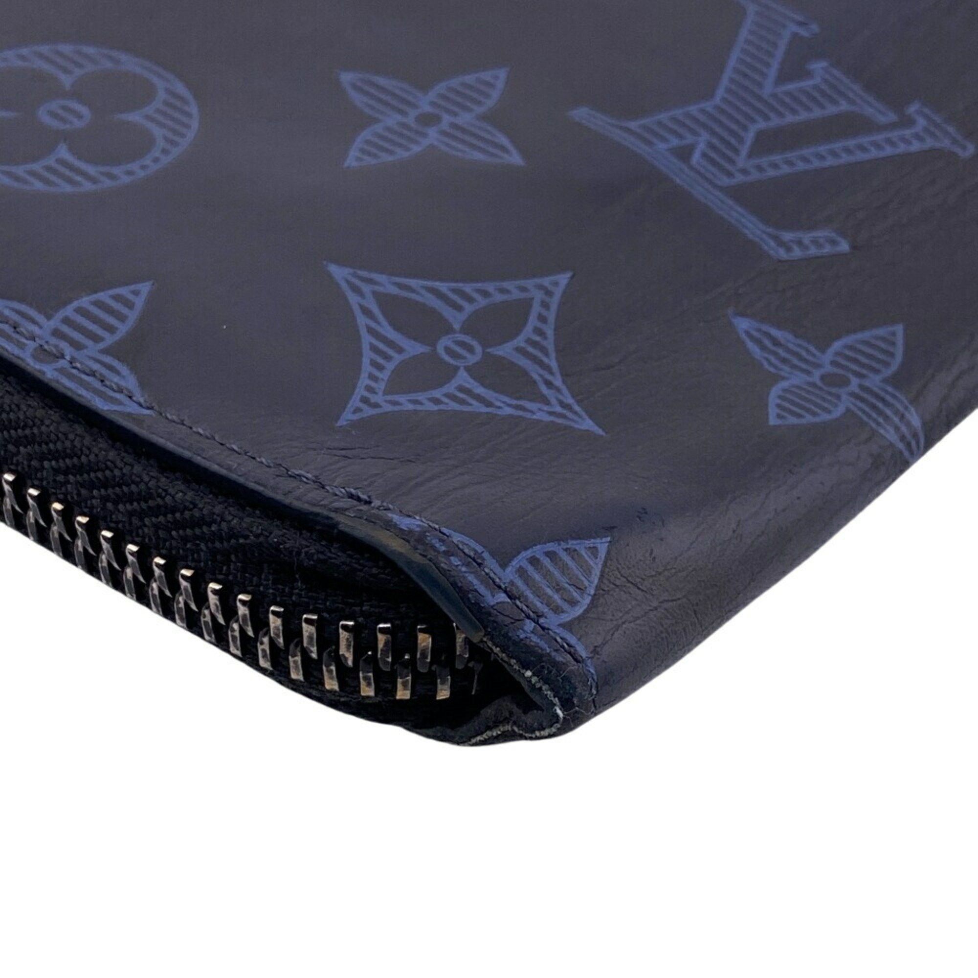 Louis Vuitton Louis Vuitton Wallet M80423 Vertical Zippy Monogram Long Navy Men's Size ONE SIZE - 4 Thumbnail