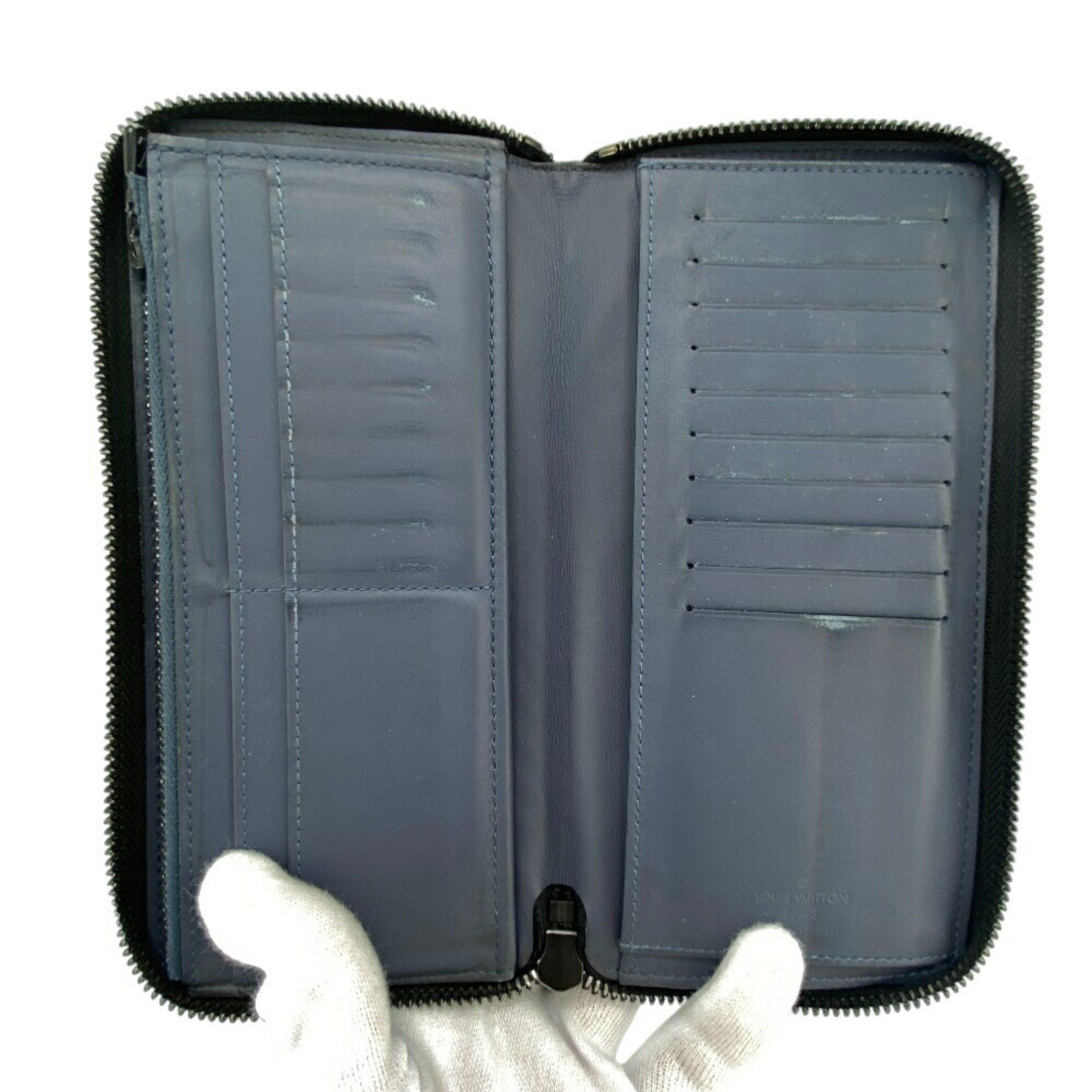 Louis Vuitton Louis Vuitton Wallet M80423 Vertical Zippy Monogram Long Navy Men's Size ONE SIZE - 5 Thumbnail