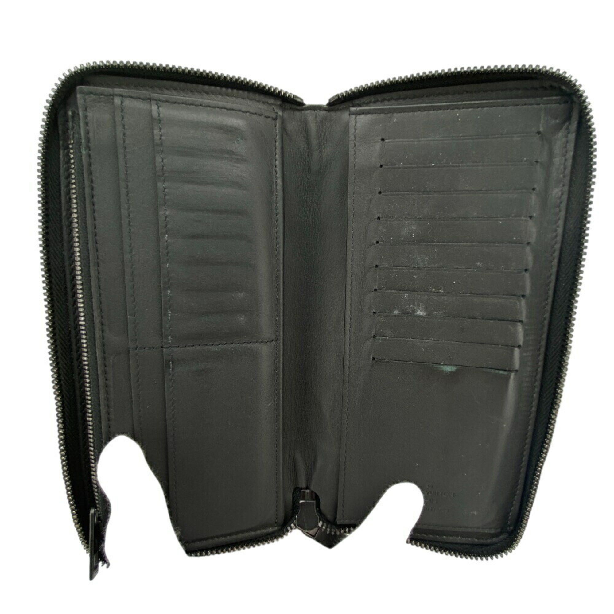 Louis Vuitton Louis Vuitton Wallet M81743 Zipper Vertical LV Aerogram Long Black Men's Size ONE SIZE - 5 Thumbnail