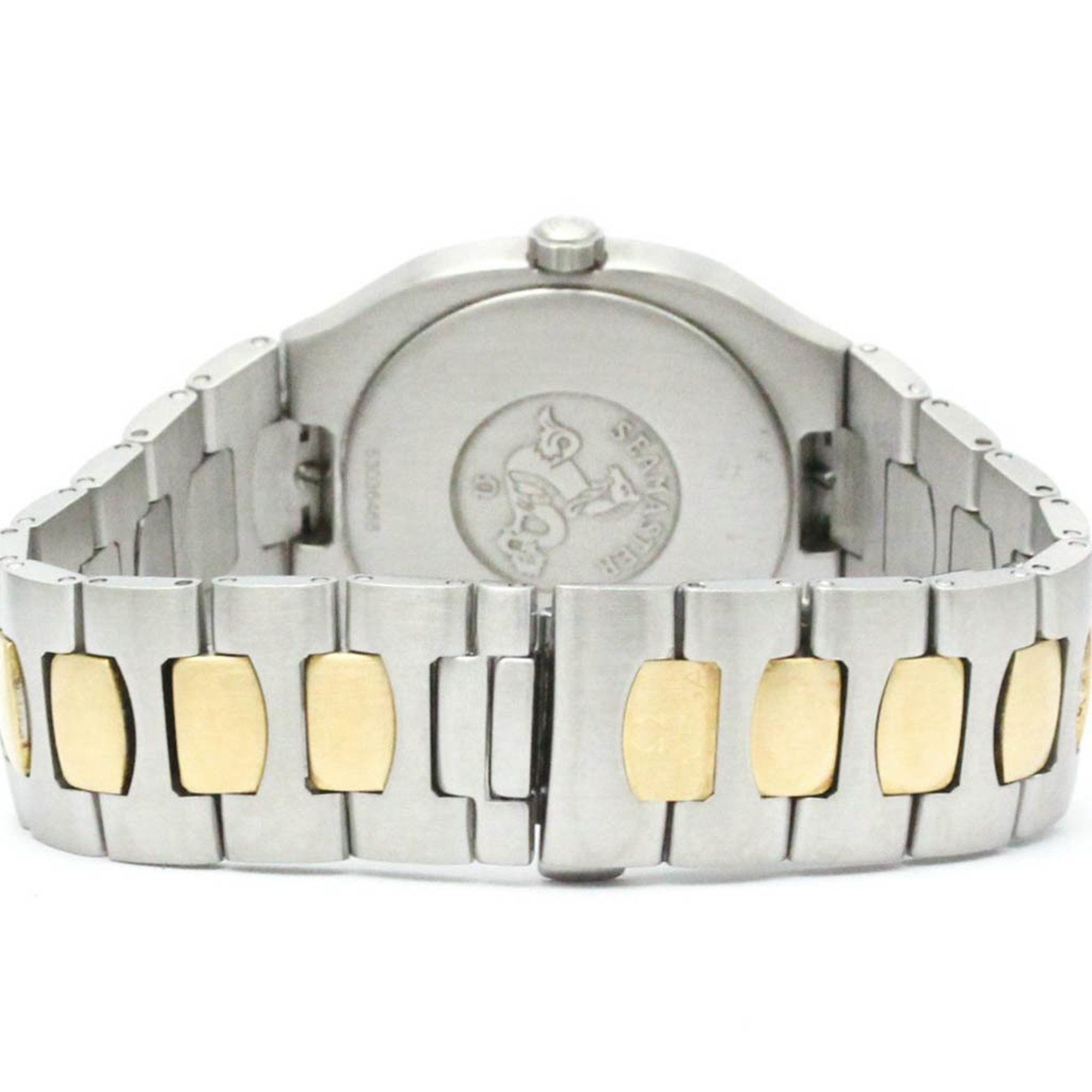 Omega Polished OMEGA Seamaster Polaris 18K Gold Steel Mens Watch 396.1022 BF581256 Size ONE SIZE - 5 Thumbnail