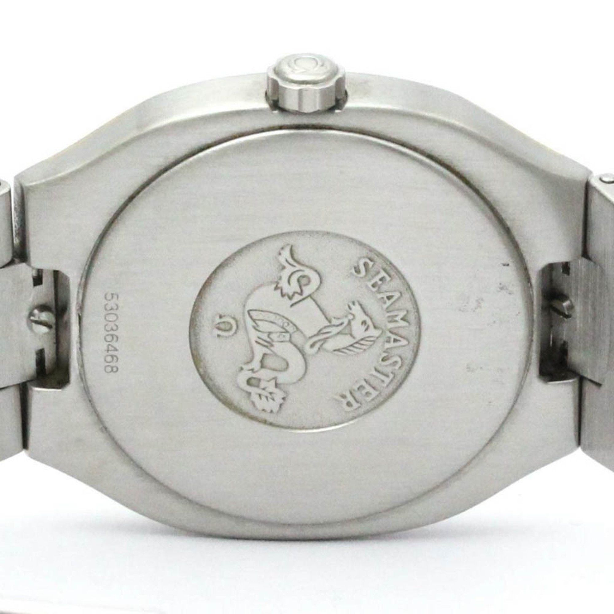 Omega Polished OMEGA Seamaster Polaris 18K Gold Steel Mens Watch 396.1022 BF581256 Size ONE SIZE - 6 Thumbnail