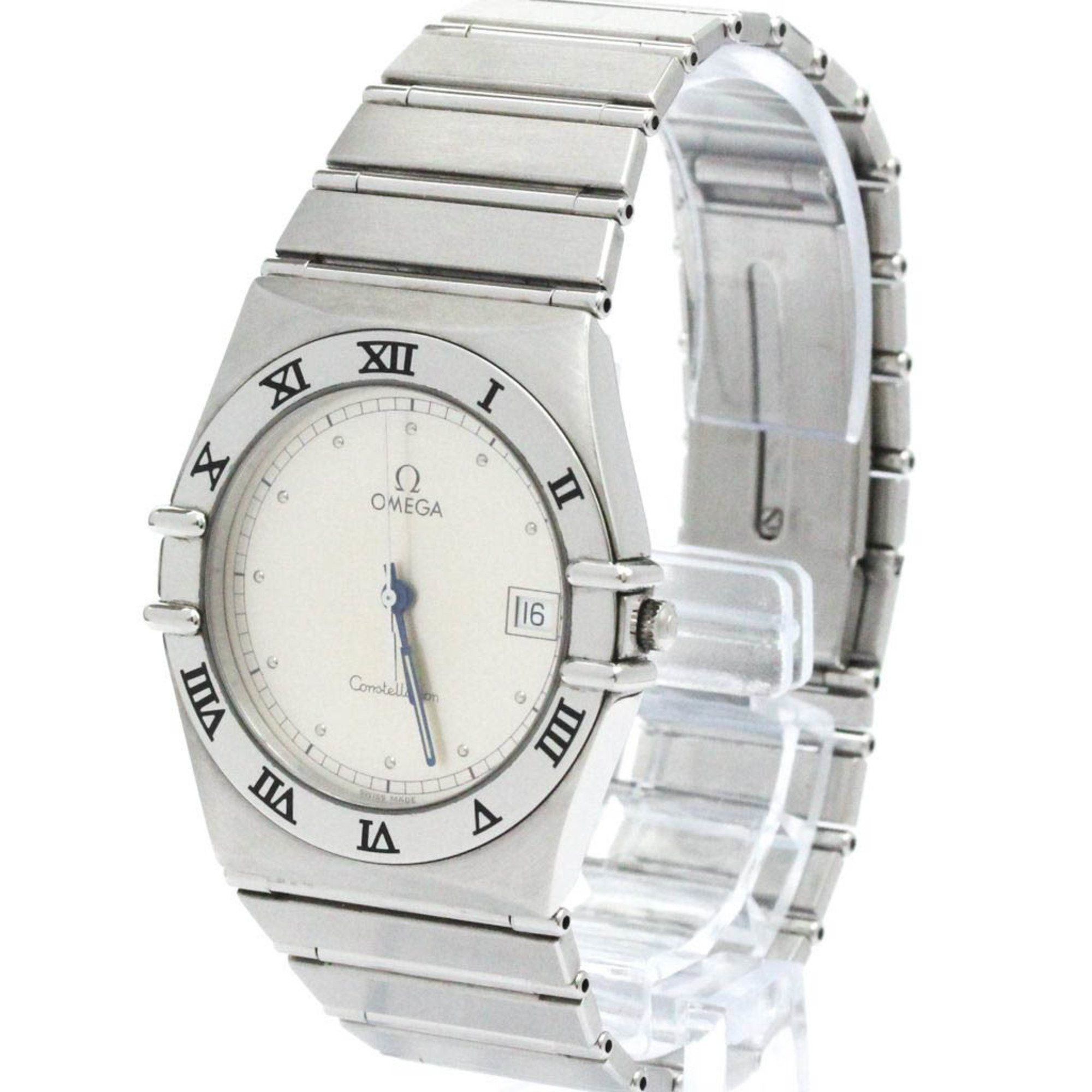 Omega Polished OMEGA Constellation Stainless Steel Quartz Mens Watch 396.1070 BF581278 Size ONE SIZE - 2 Thumbnail