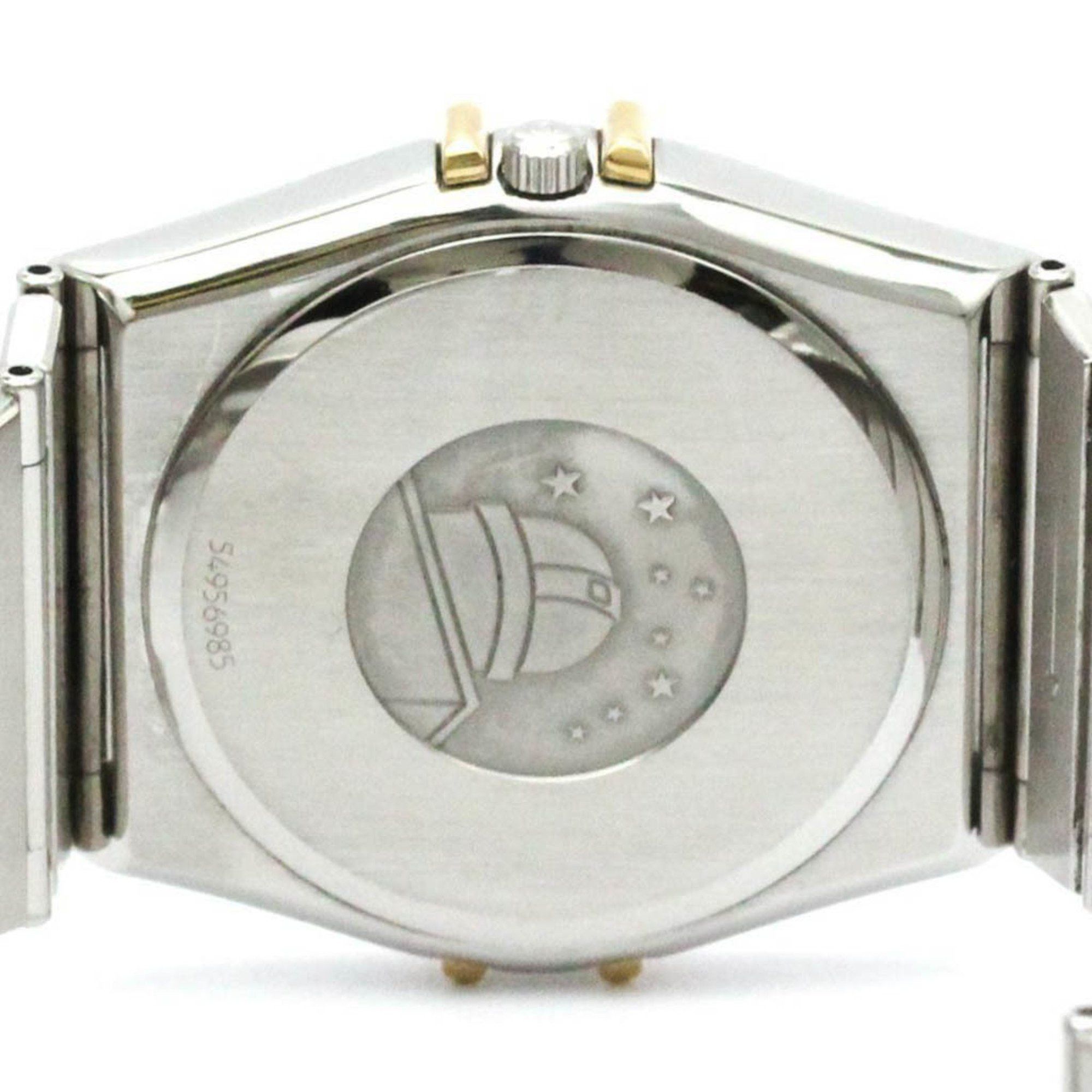 Omega Polished OMEGA Constellation 18K Gold Steel Quartz Mens Watch 1410.10 BF581261 Size ONE SIZE - 7 Thumbnail