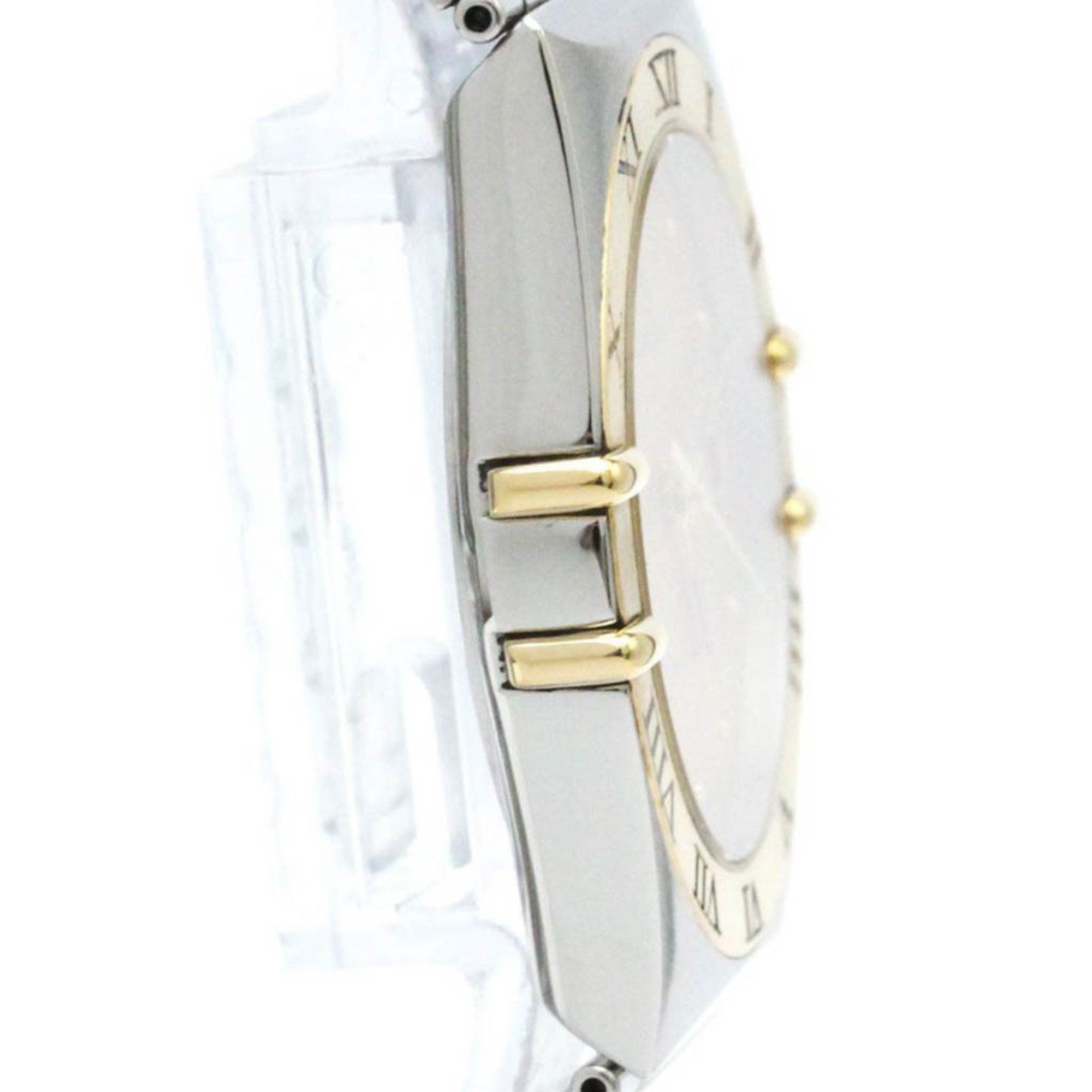 Omega Polished OMEGA Constellation 18K Gold Steel Quartz Mens Watch 1410.10 BF581261 Size ONE SIZE - 9 Thumbnail