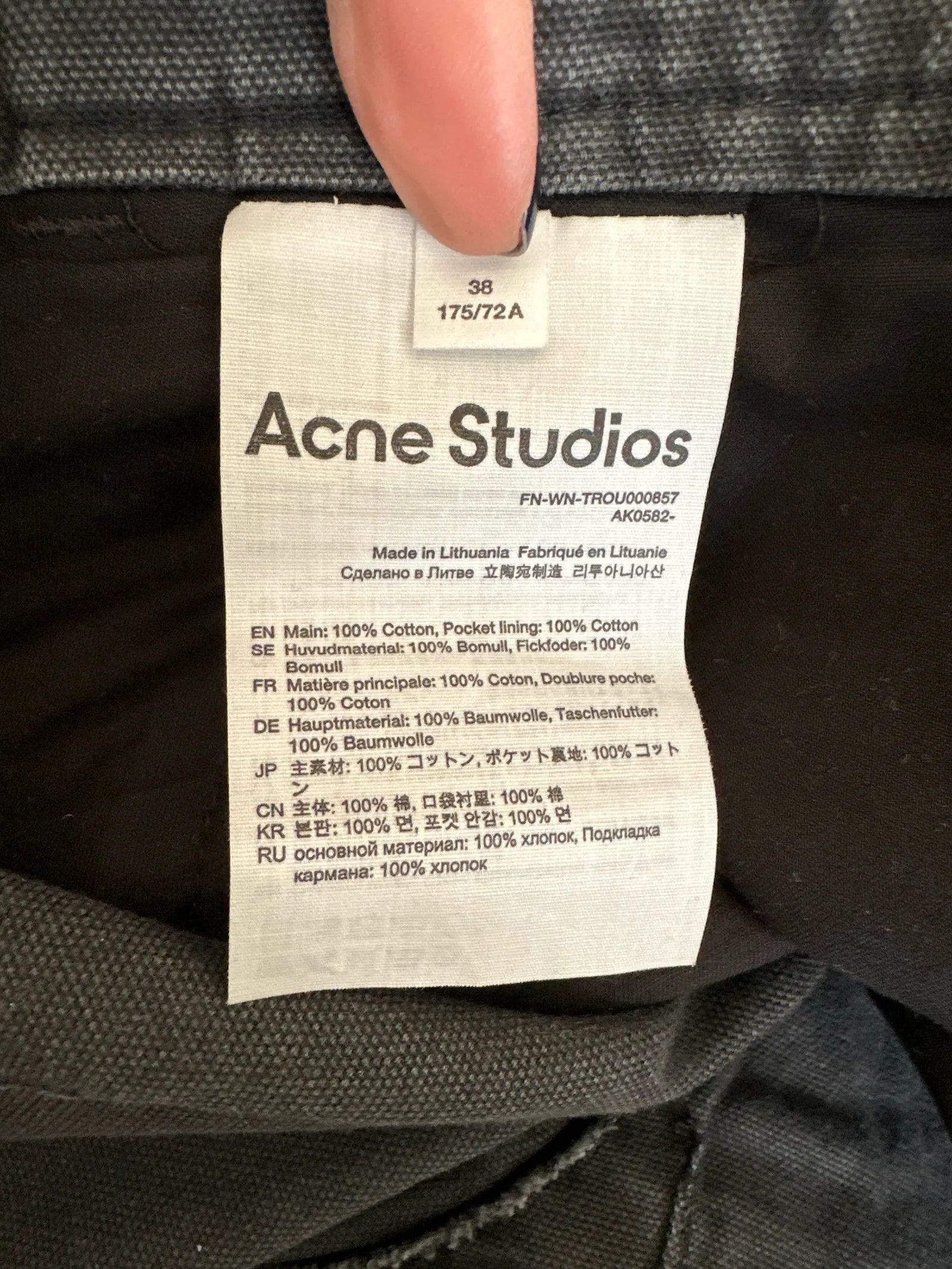 Acne Studios Acne Studios Cargo Trousers Pants Size 27" / US 4 / IT 40 - 4 Thumbnail